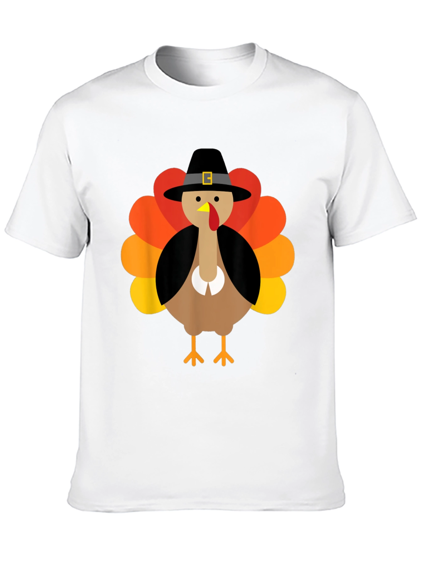 Thanksgiving Turkey Pilgrim Hat T-Shirt