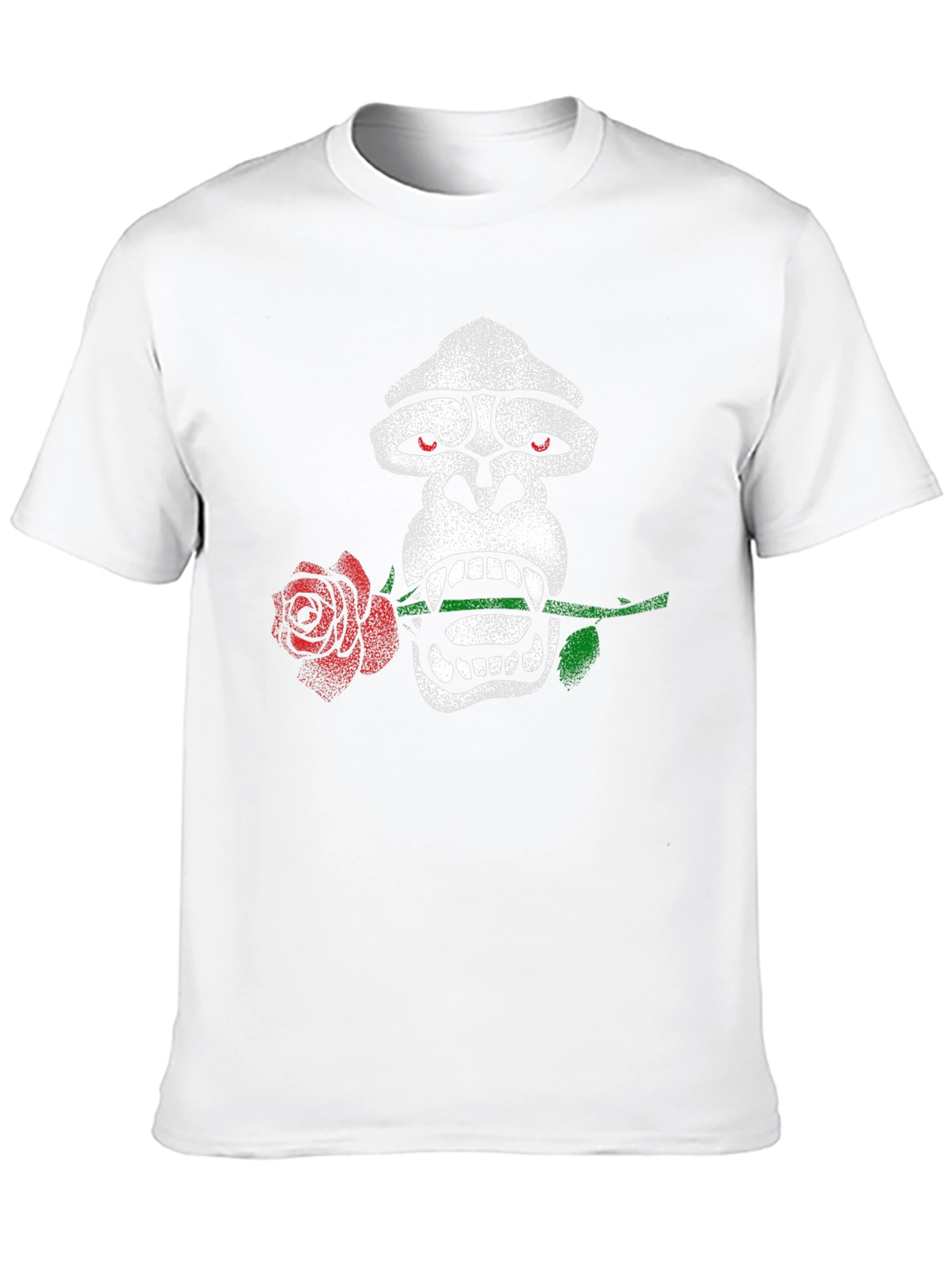 Gorilla Rose Graphic Tee - Mens Black T-Shirt