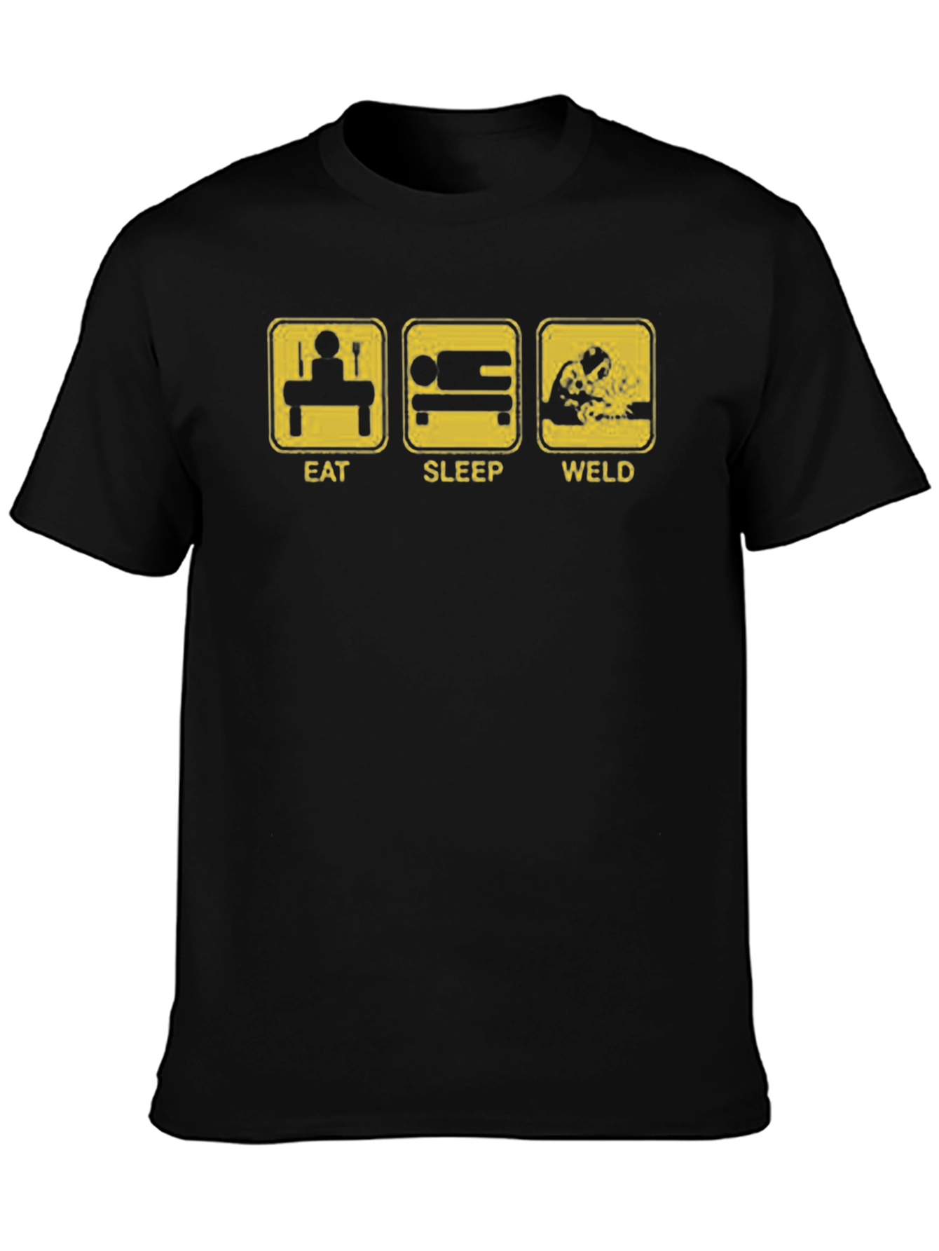Eat Sleep Weld Black T-Shirt
