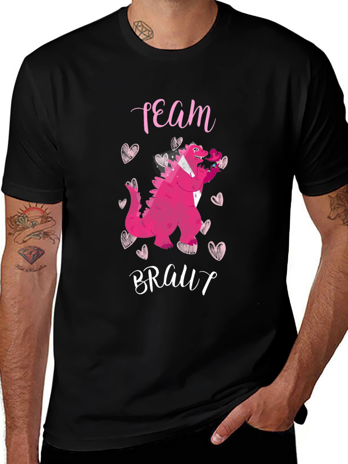Team Brault Dinosaur Graphic T-Shirt