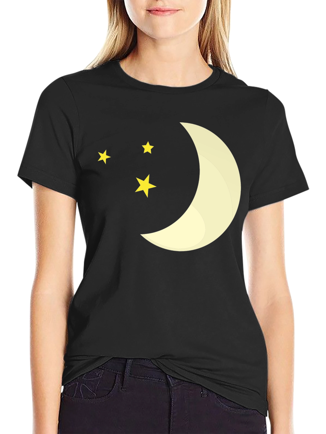 Night Sky Tee - Moon & Stars Graphic T-Shirt