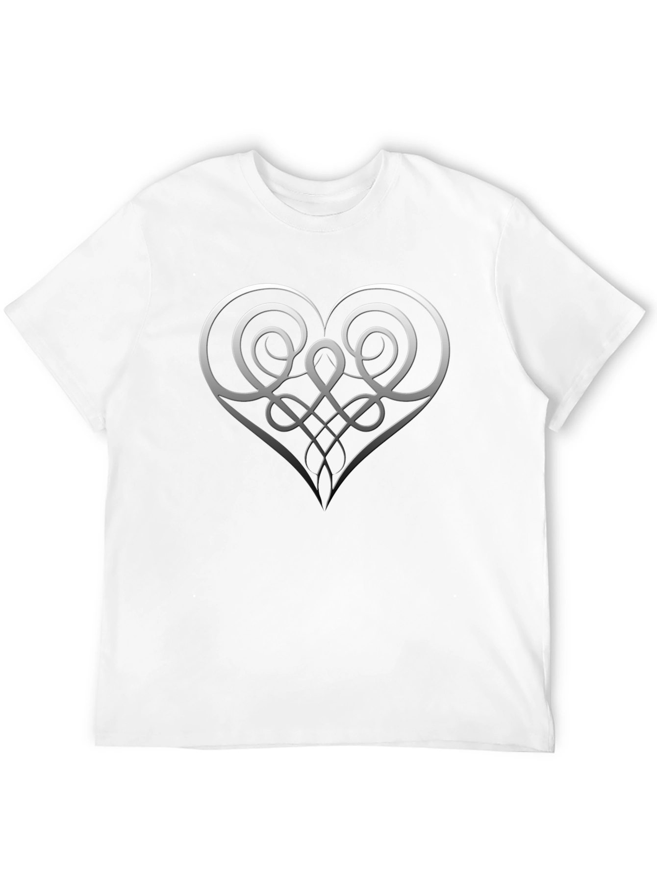 Elegant Celtic Heart T-Shirt - Stylish Graphic Tee