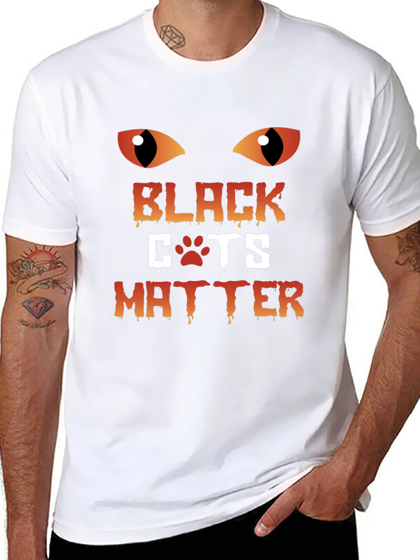 Black Cats Matter Graphic T-Shirt