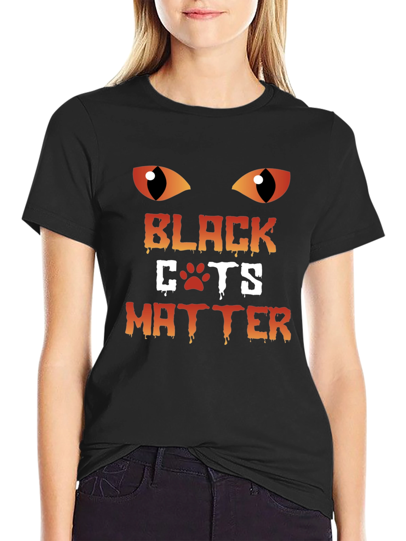 Black Cats Matter Graphic T-Shirt