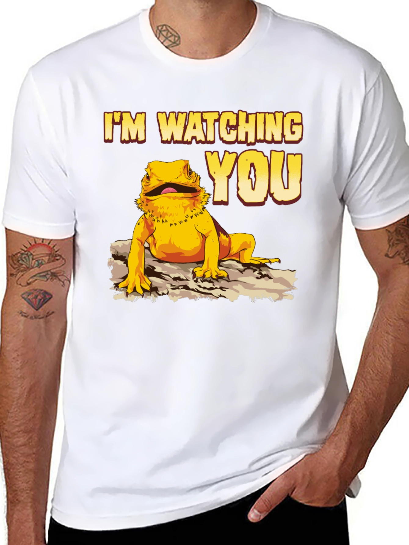 Im Watching You Bearded Dragon T-Shirt