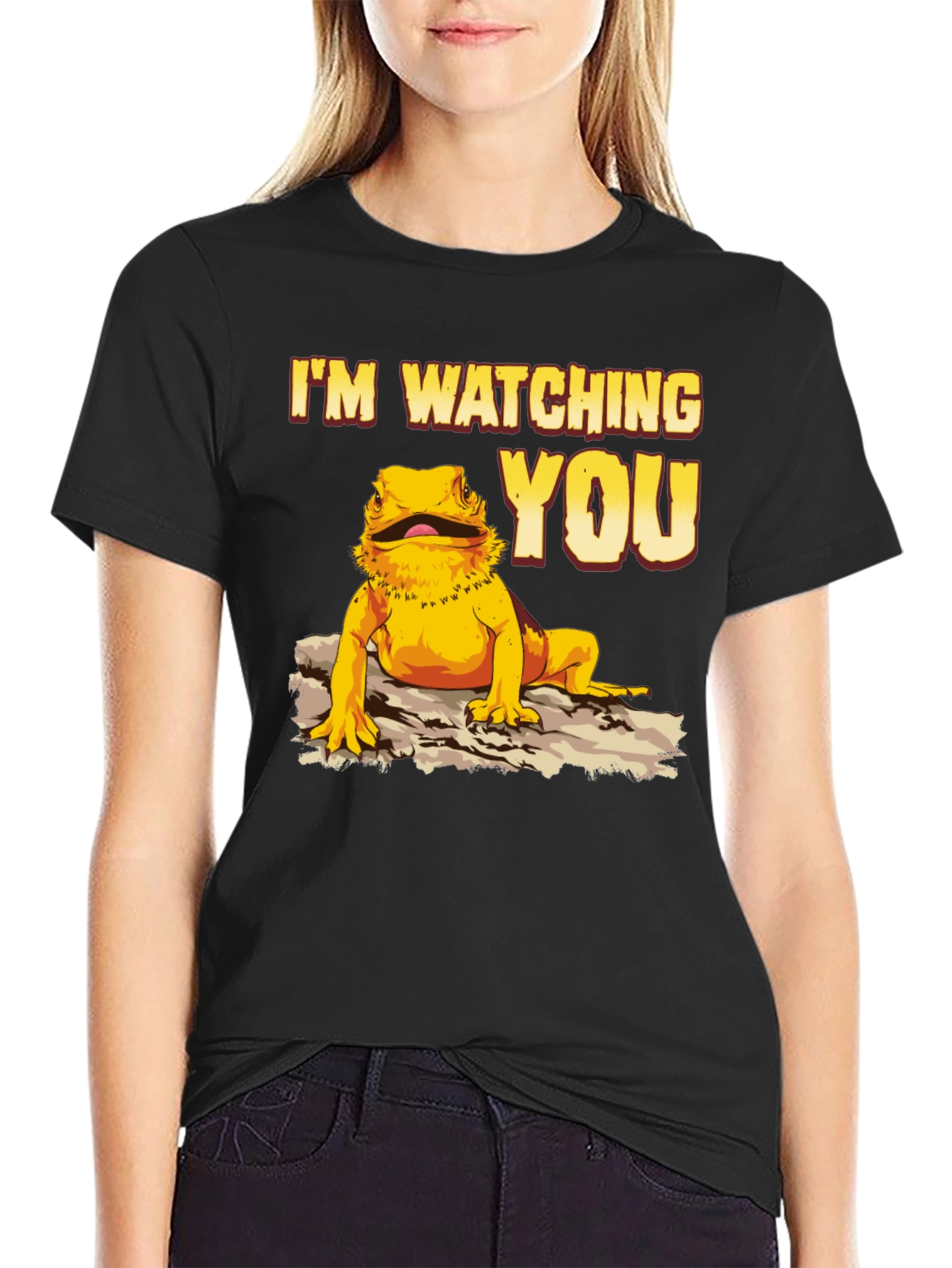 Im Watching You Bearded Dragon T-Shirt