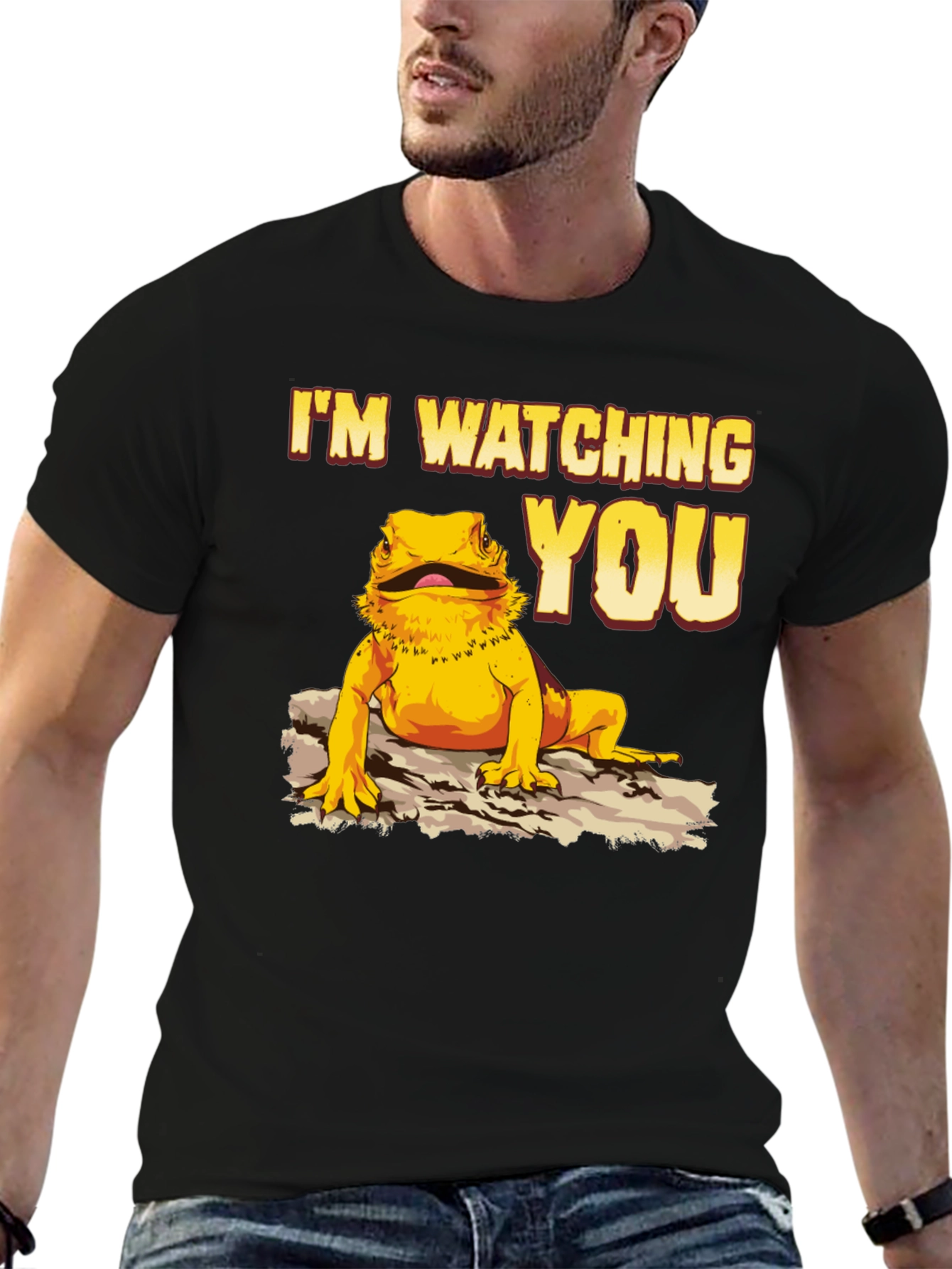 Im Watching You Bearded Dragon T-Shirt