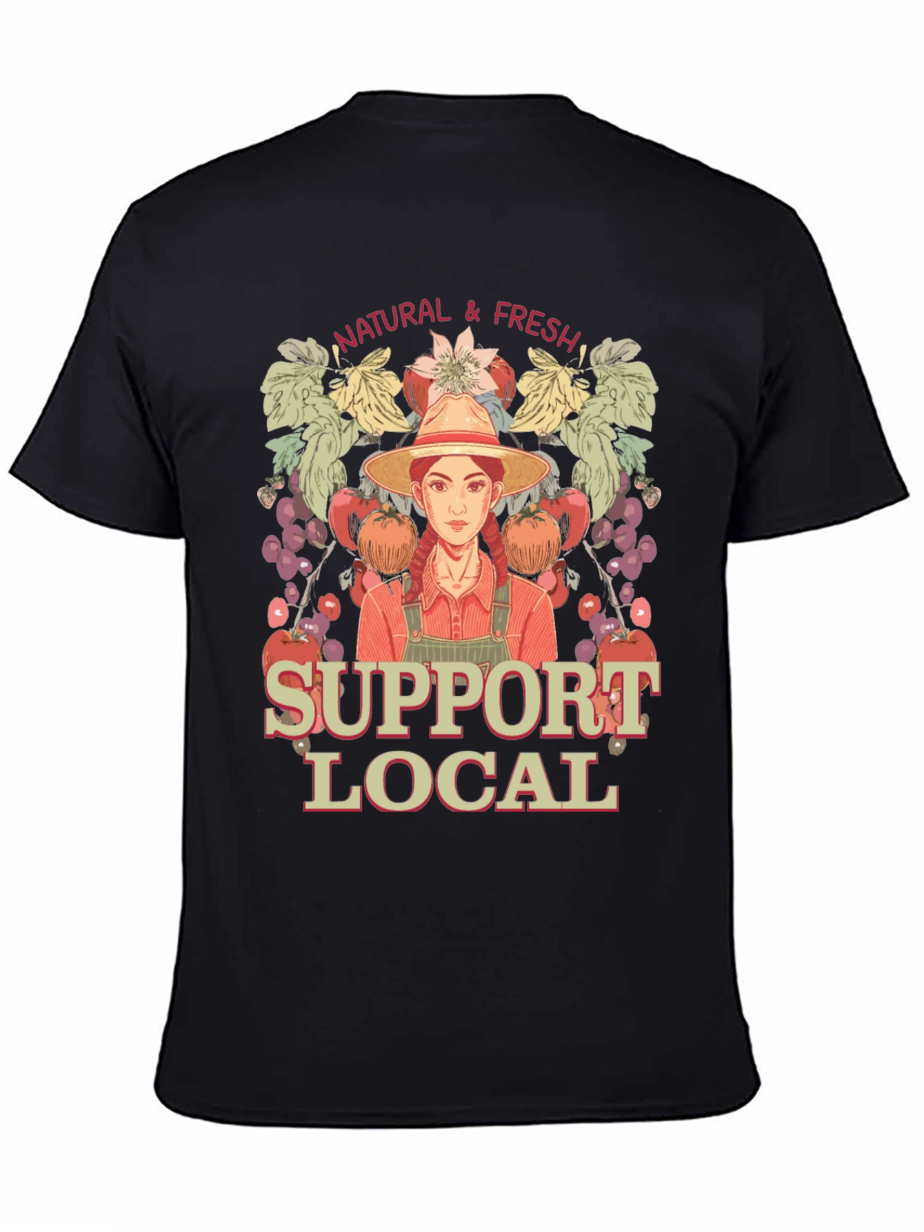 Support Local Farmers T-Shirt - Natural & Fresh