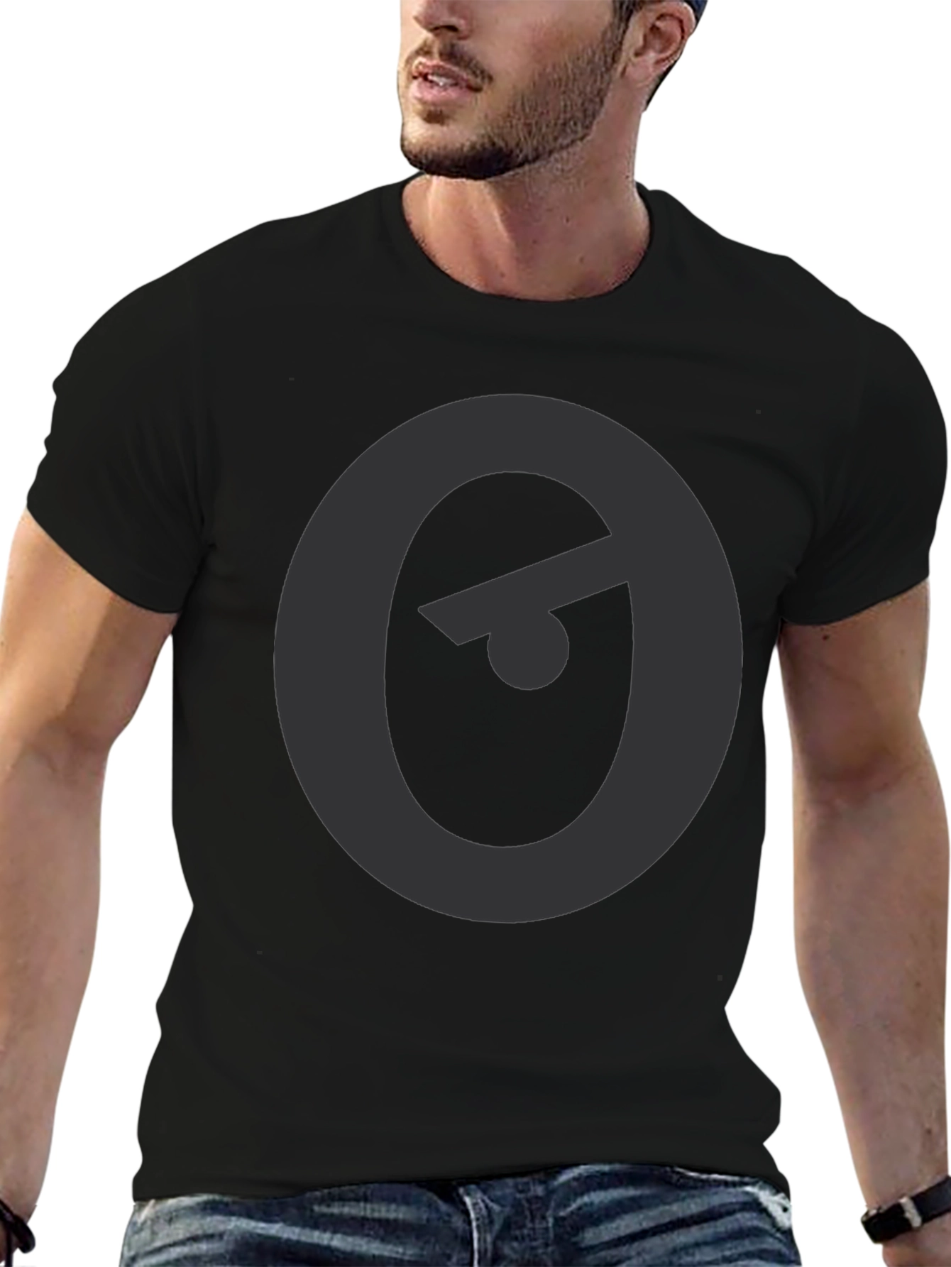 Unique Graphic Tee - Eye Symbol Black Shirt