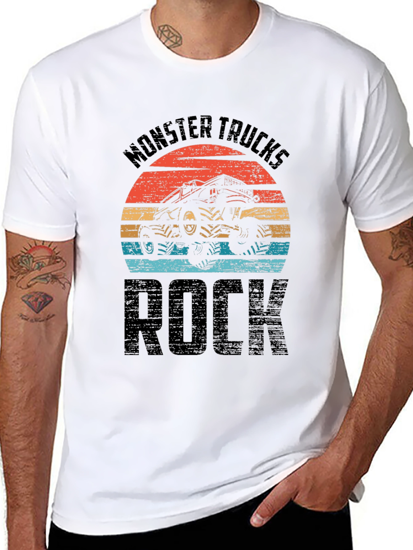 Monster Trucks Rock Graphic T-Shirt