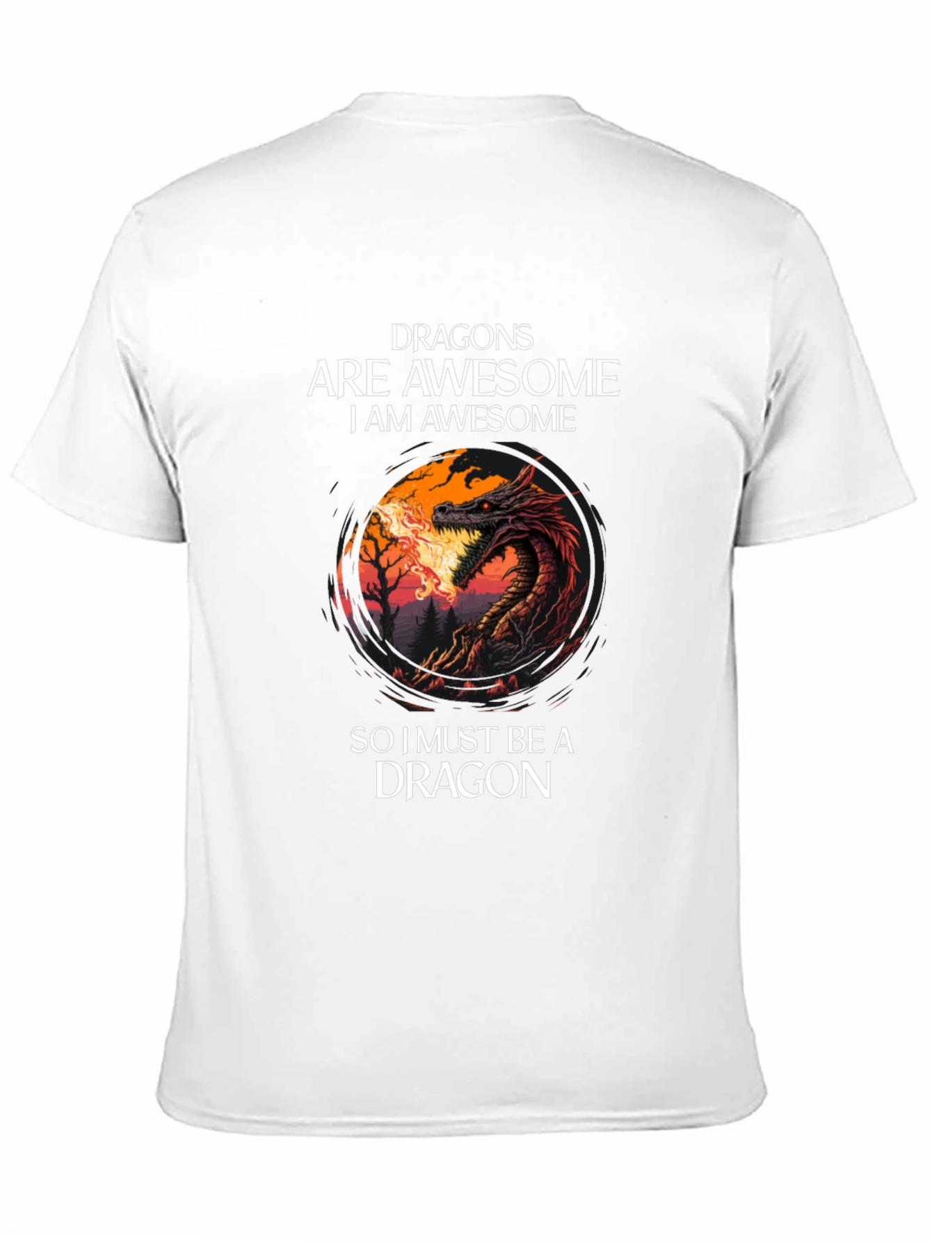 Dragon Are Awesome Black T-Shirt