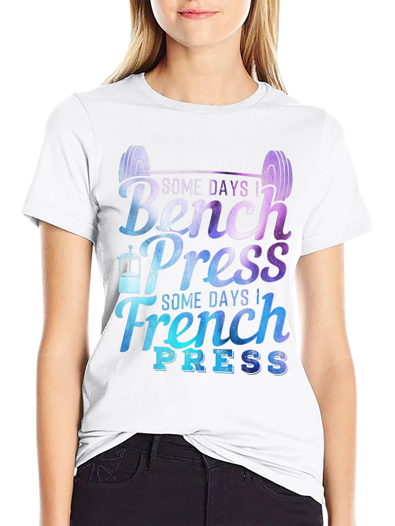 Bench Press & French Press Graphic T-Shirt