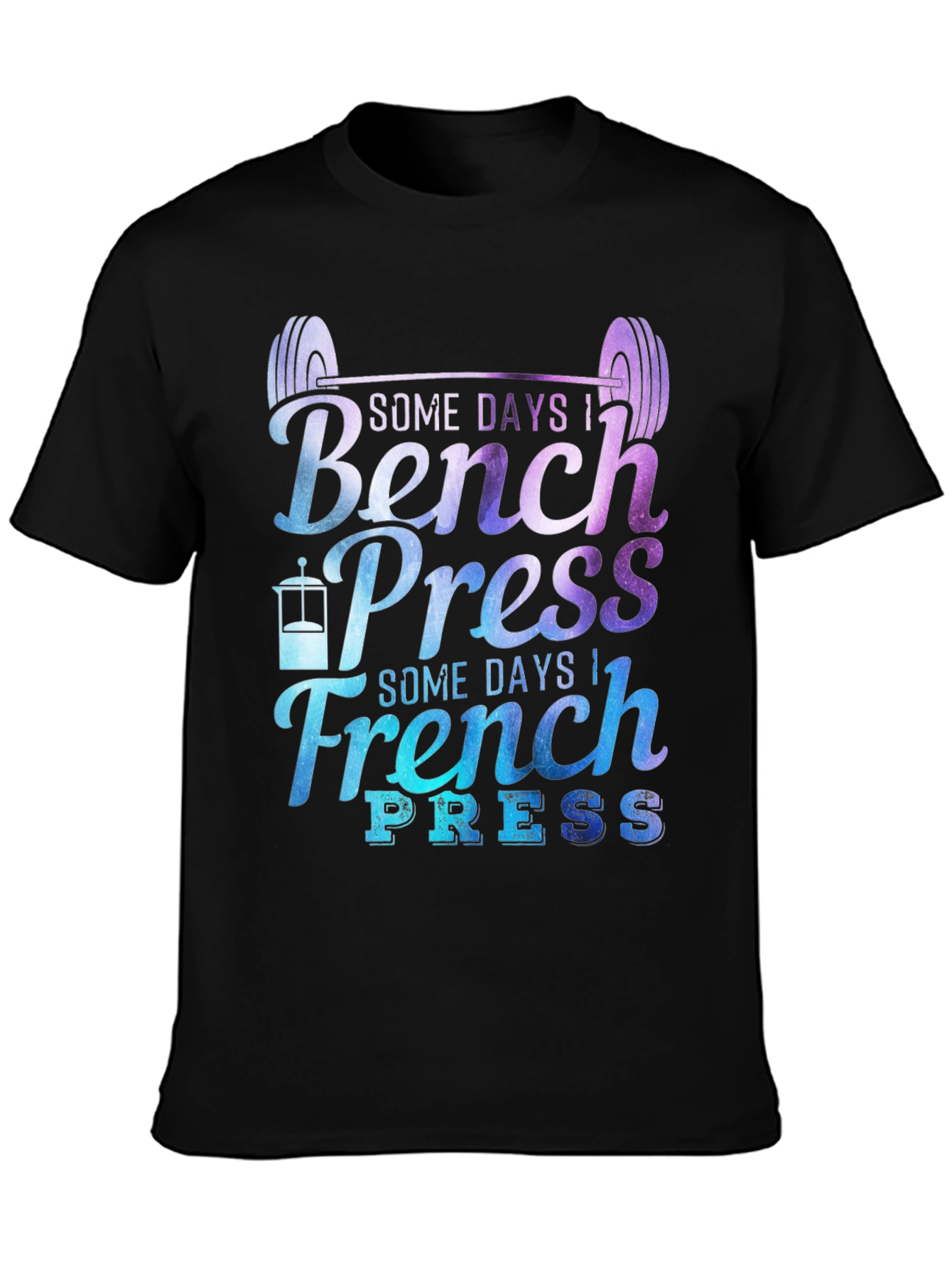 Bench Press & French Press Graphic T-Shirt