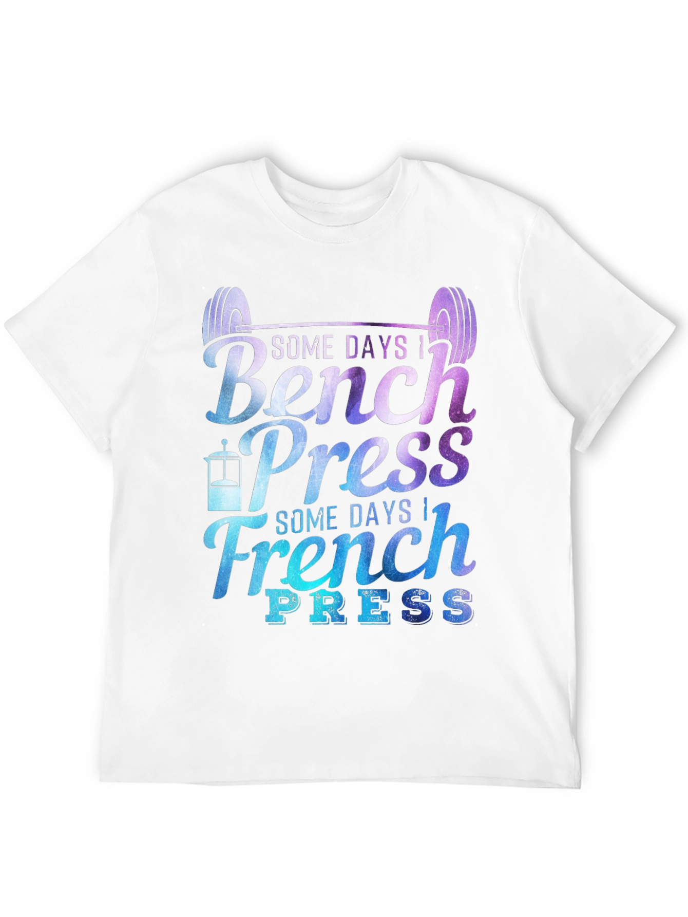 Bench Press & French Press Graphic T-Shirt