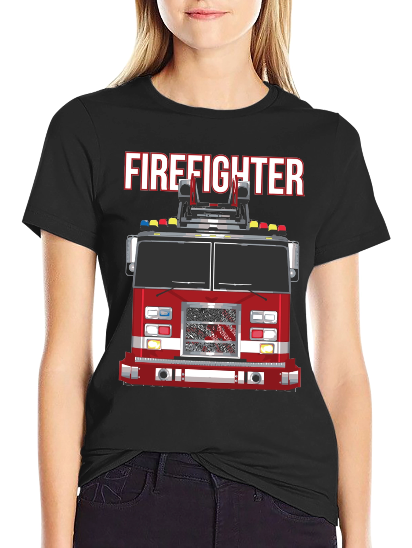 Firefighter Truck Graphic Tee