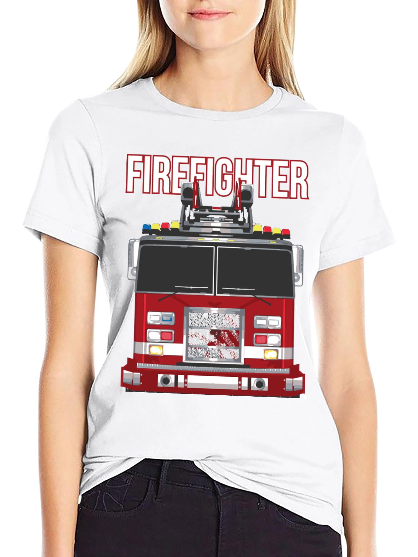 Firefighter Truck Graphic Tee