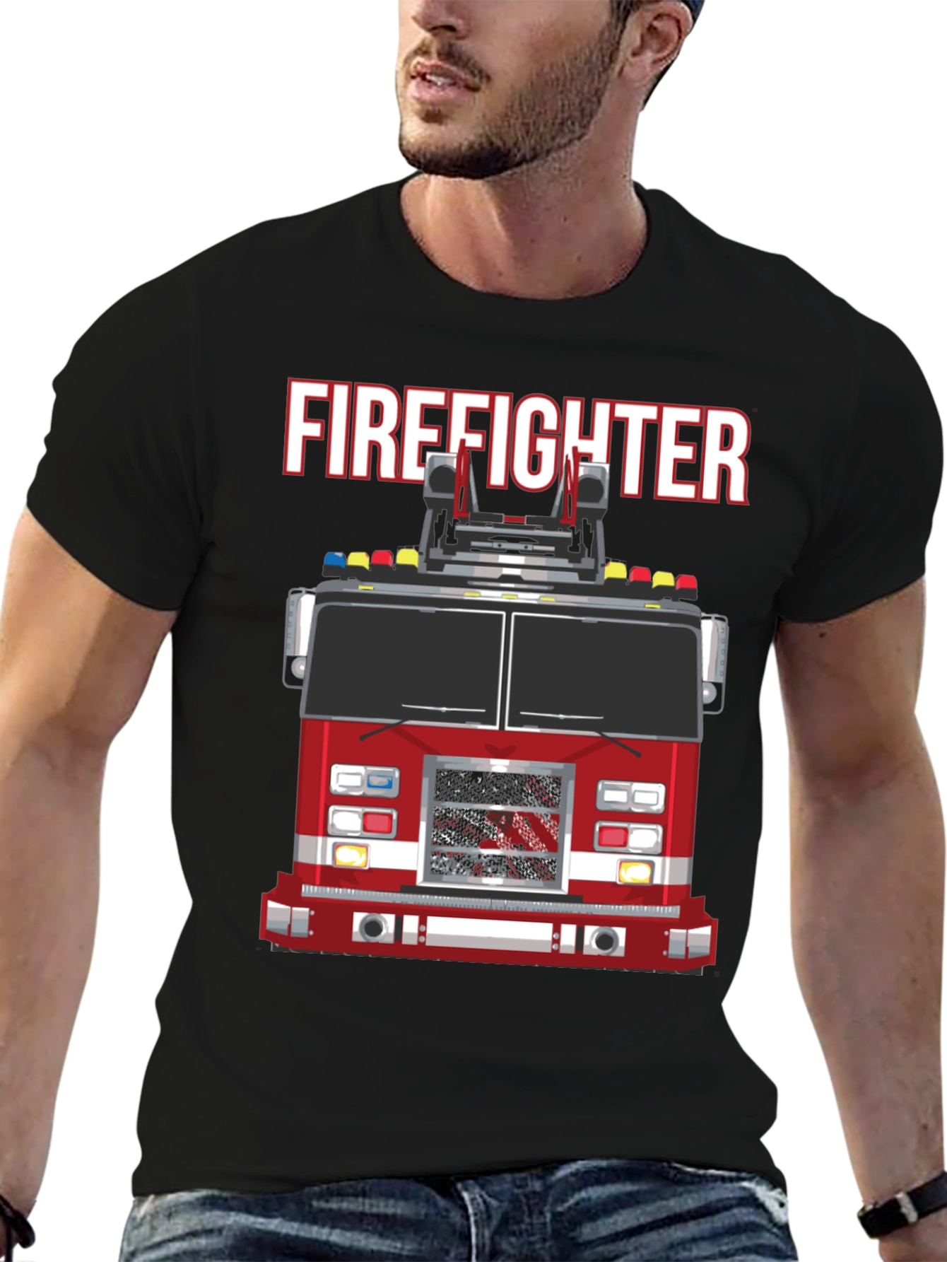 Firefighter Truck Graphic Tee
