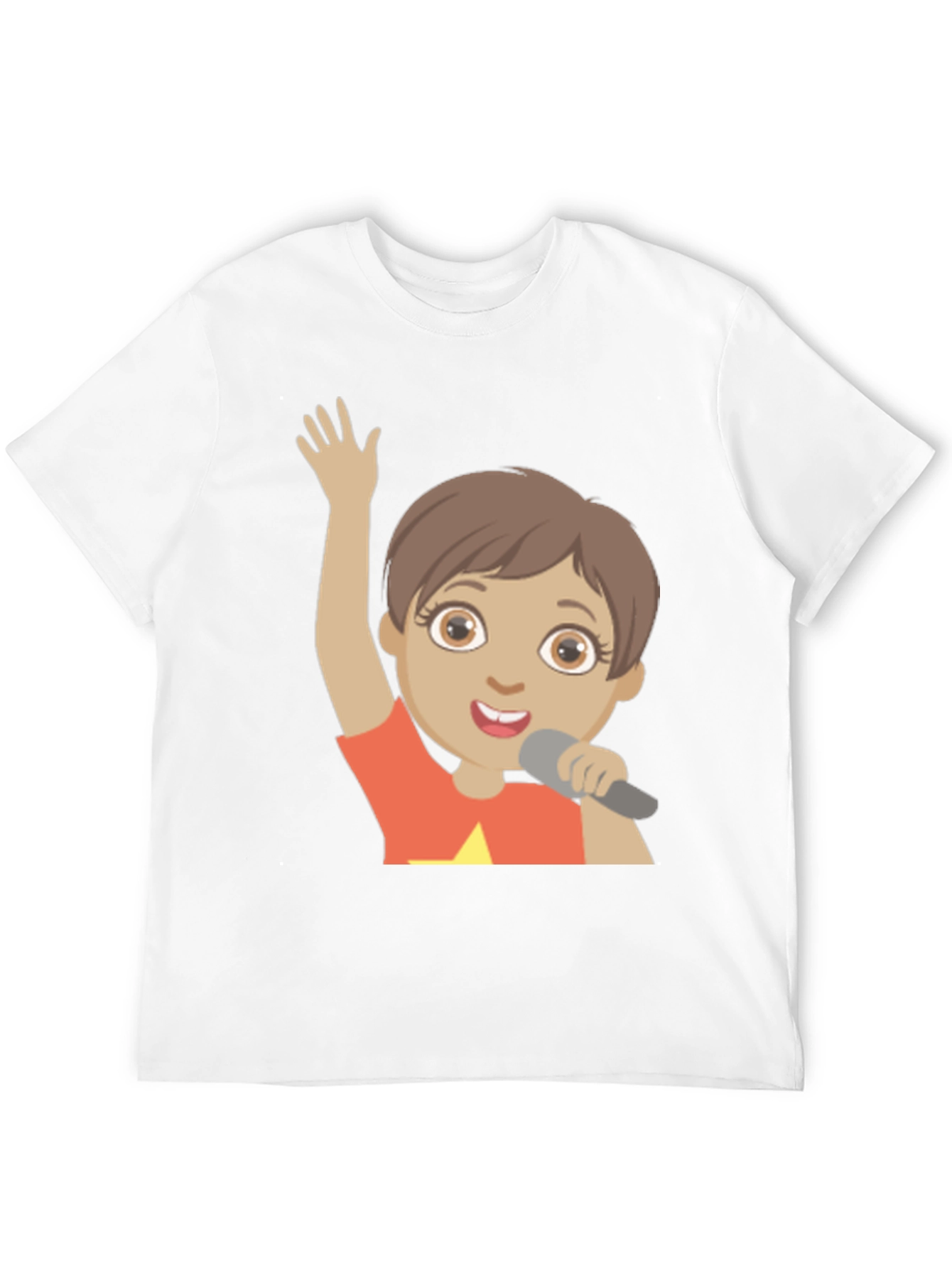 Cartoon Character Graphic Print Black T-Shirt