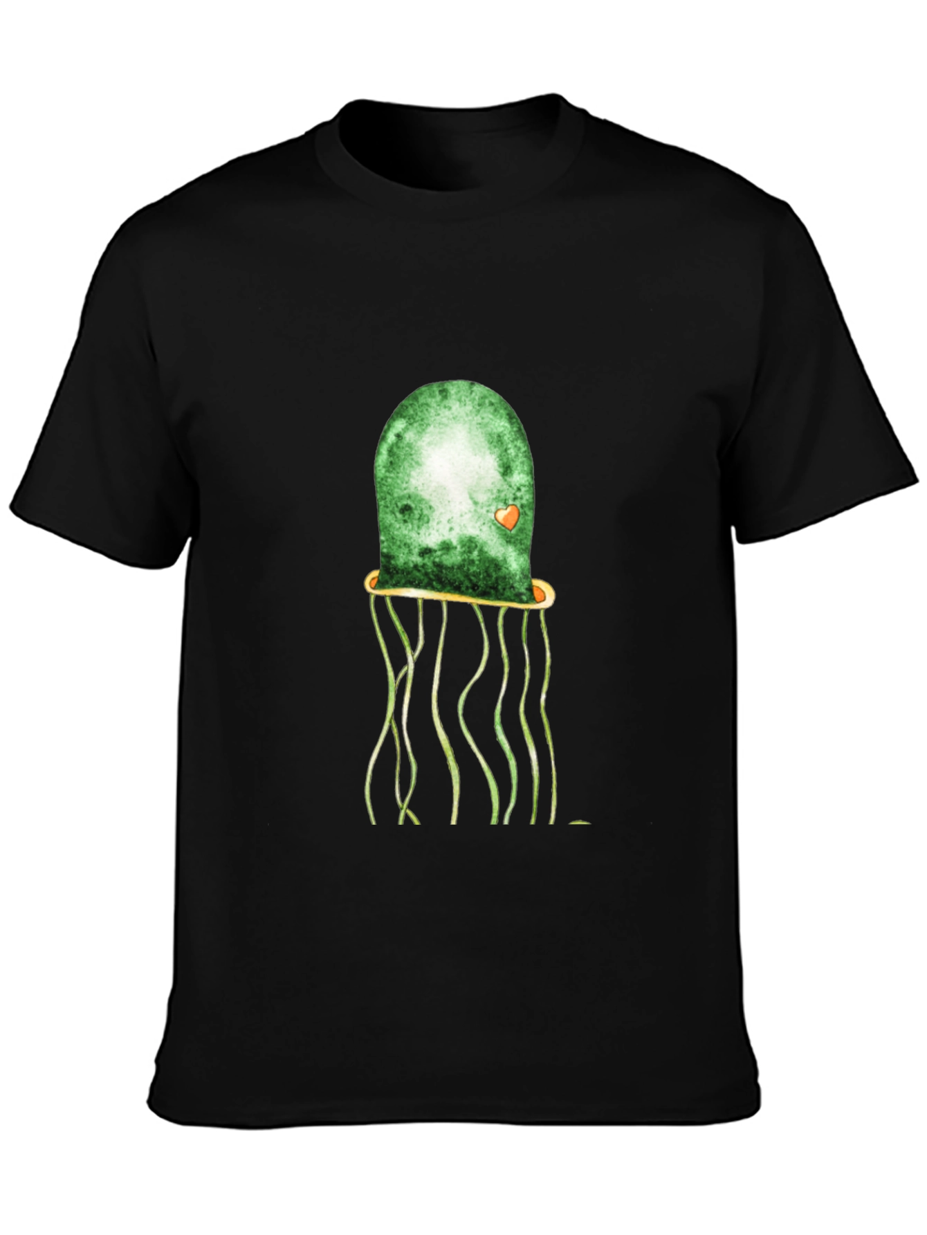 Green Jellyfish Graphic Tee - Unique Casual Style