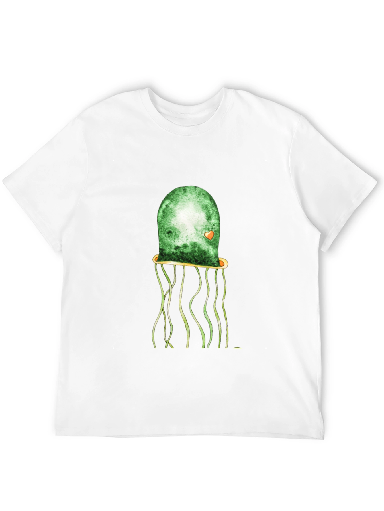 Green Jellyfish Graphic Tee - Unique Casual Style