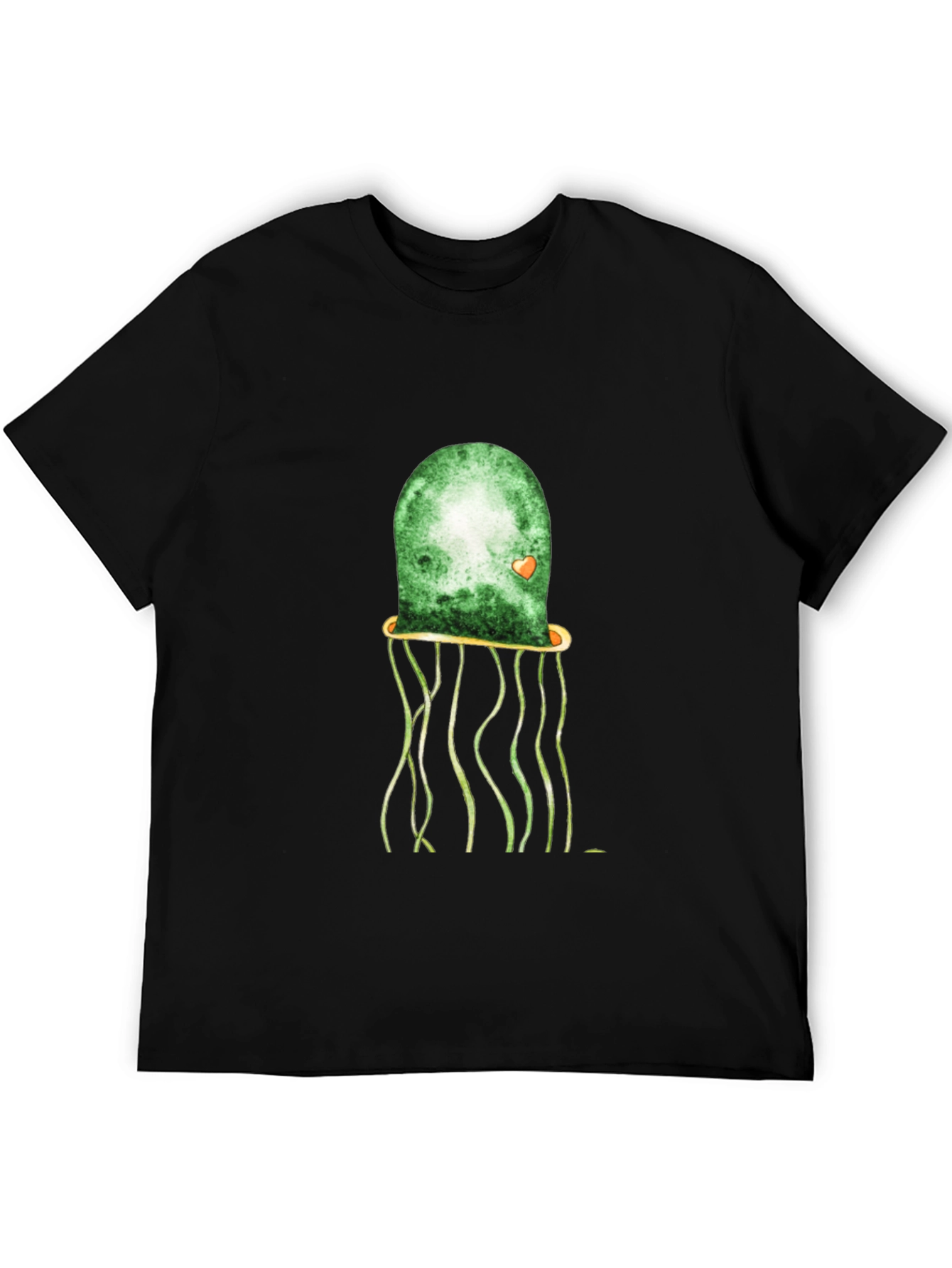 Green Jellyfish Graphic Tee - Unique Casual Style