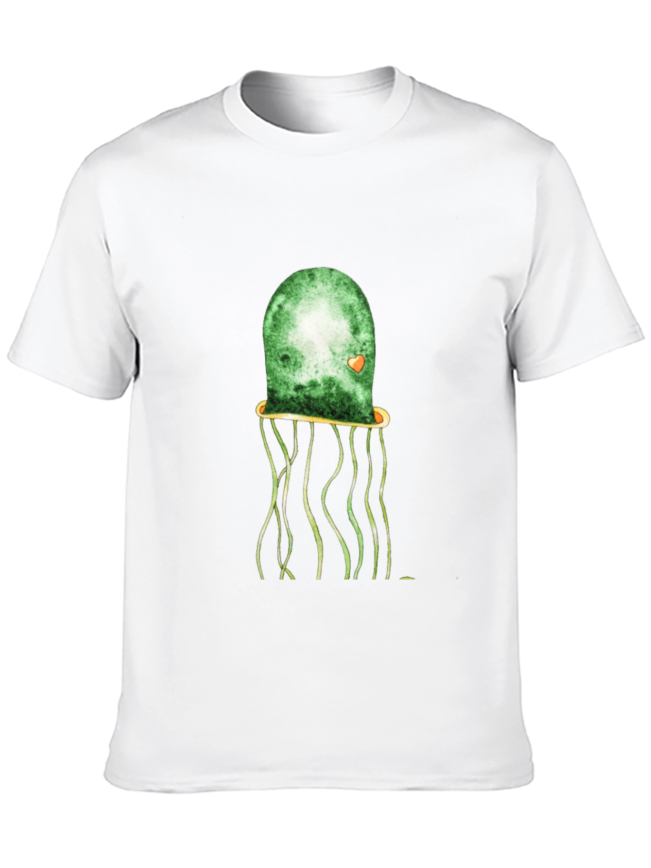 Green Jellyfish Graphic Tee - Unique Casual Style