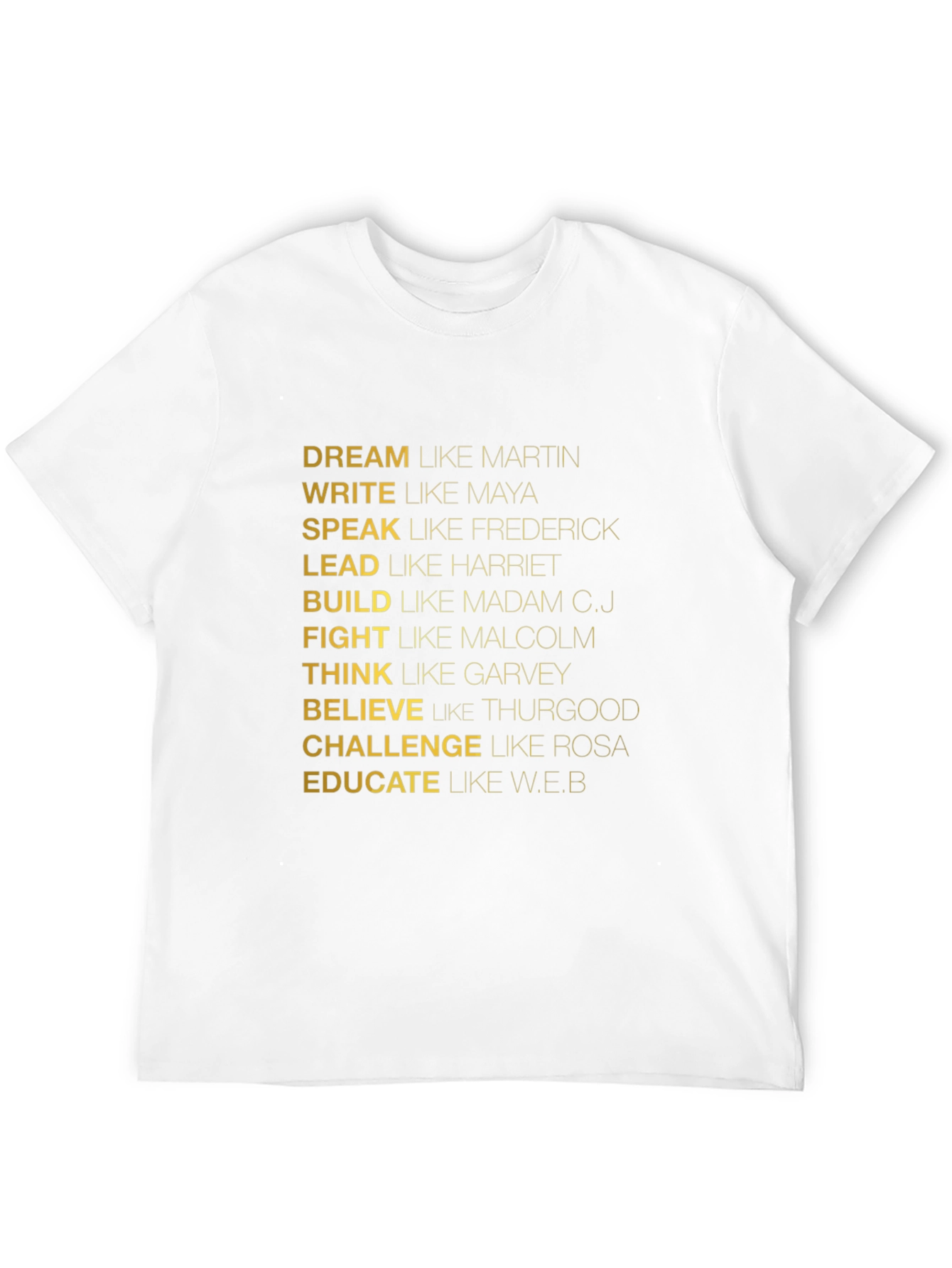 Inspirational Dream Write Speak Tee
