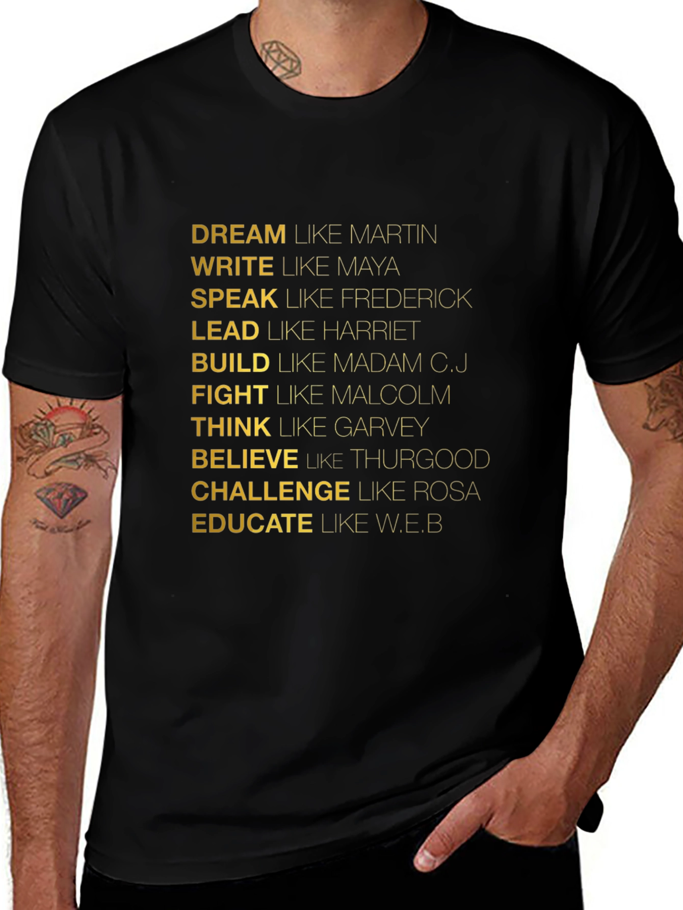 Inspirational Dream Write Speak Tee