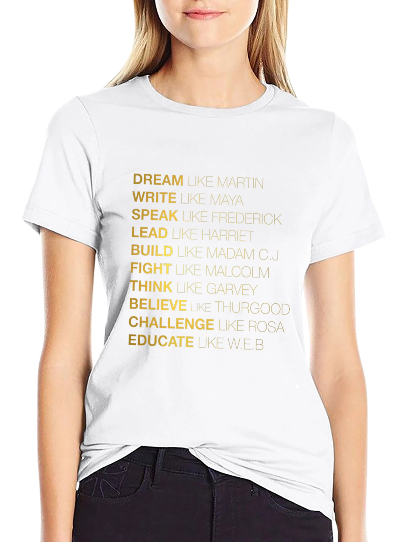 Inspirational Dream Write Speak Tee