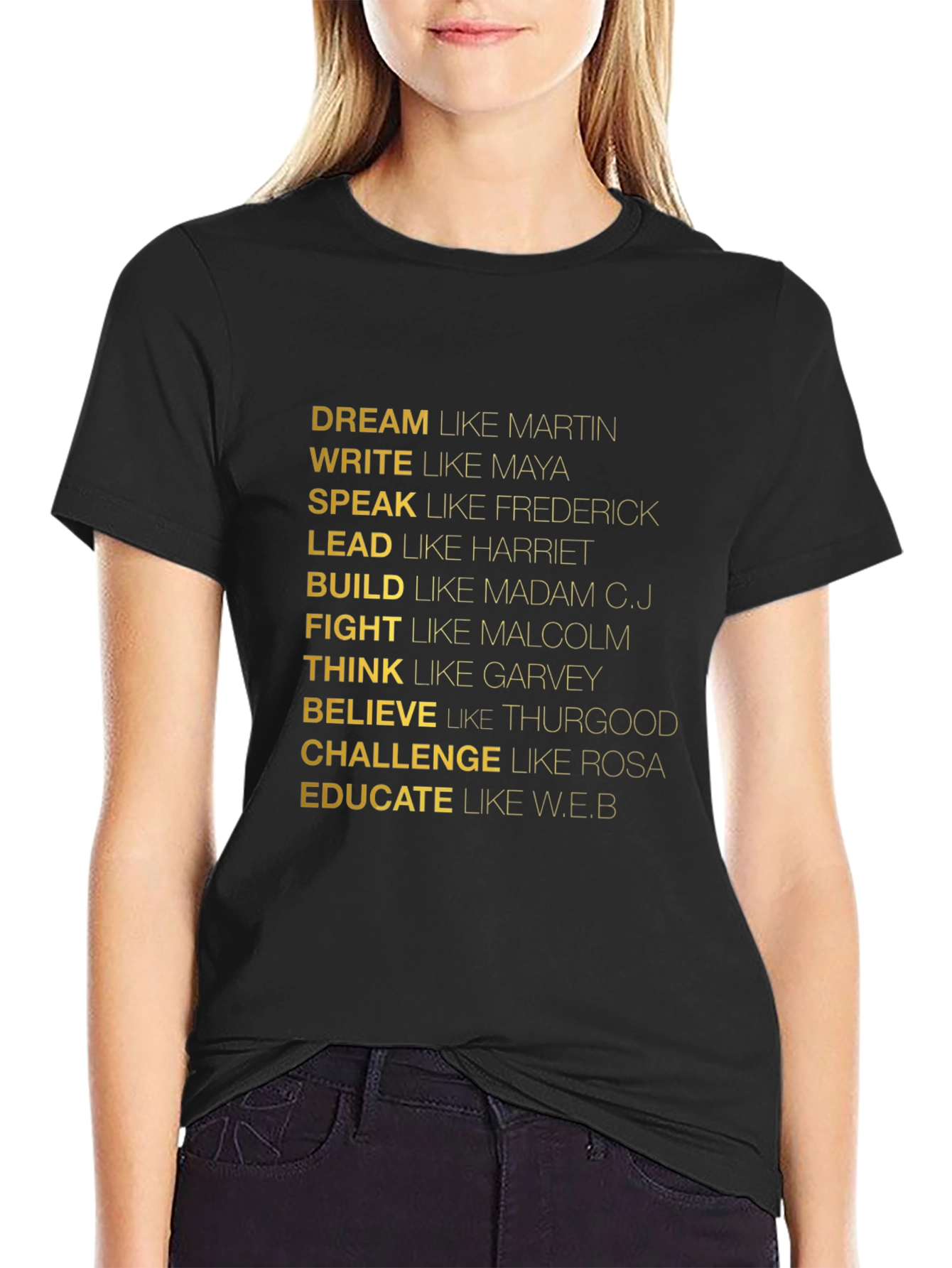 Inspirational Dream Write Speak Tee