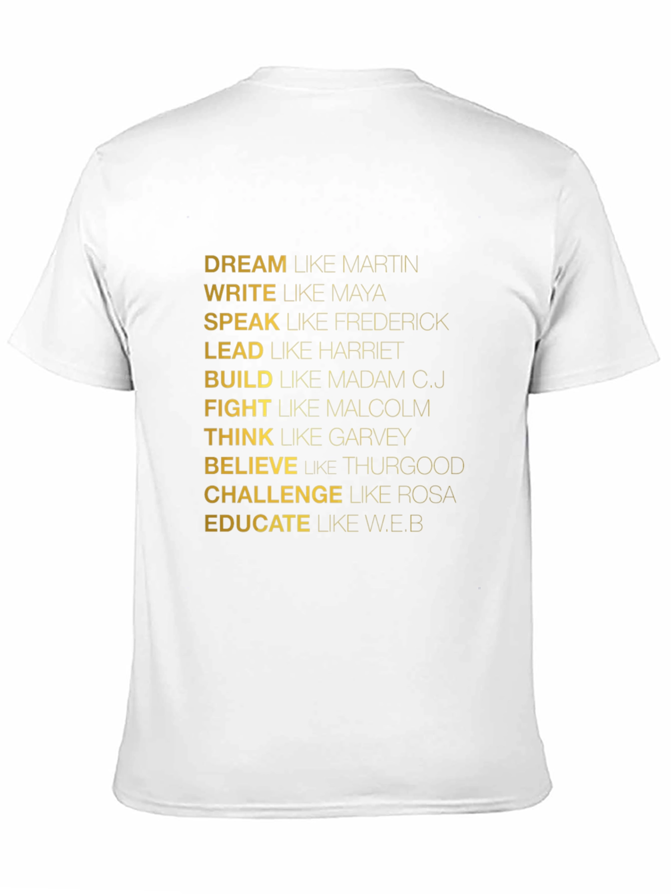Inspirational Dream Write Speak Tee