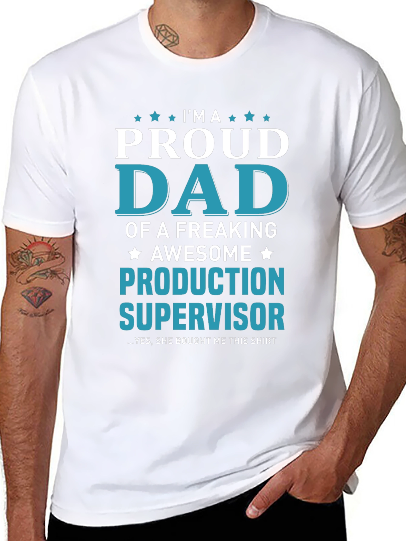 Proud Dad Production Supervisor T-Shirt