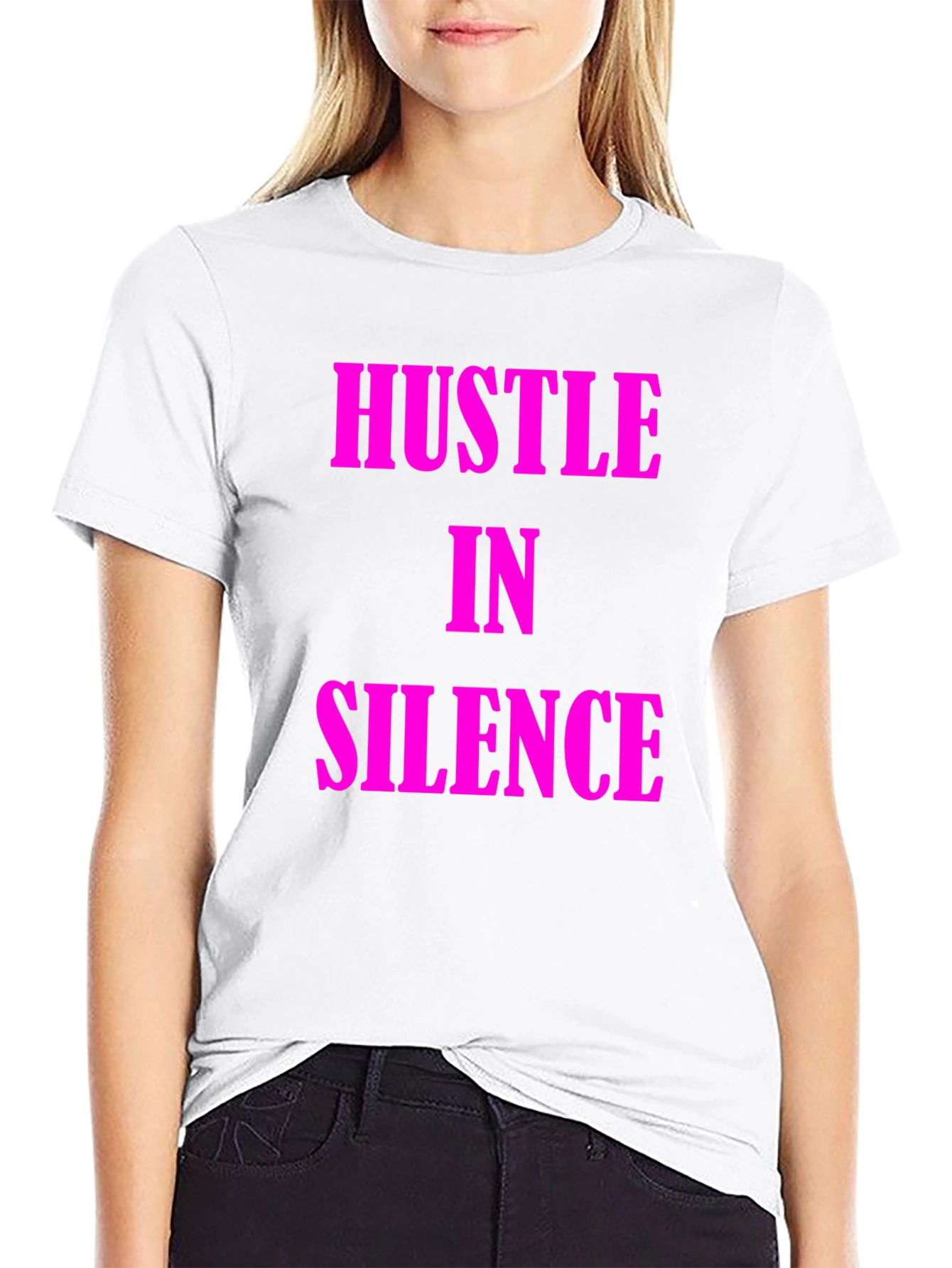 Hustle in Silence Black T-Shirt
