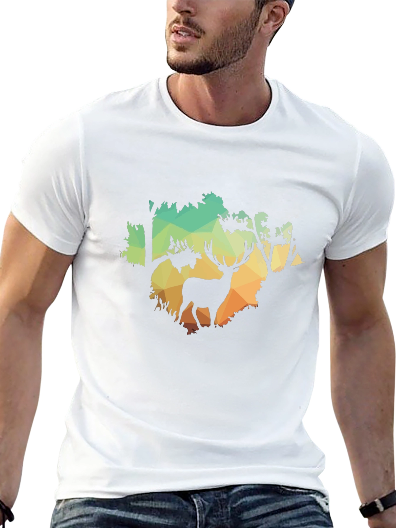 Deer Silhouette Graphic Tee
