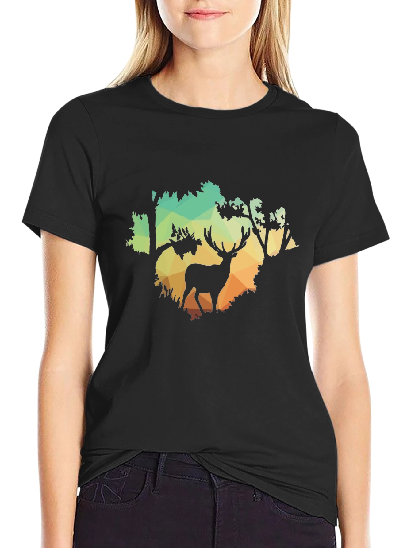 Deer Silhouette Graphic Tee