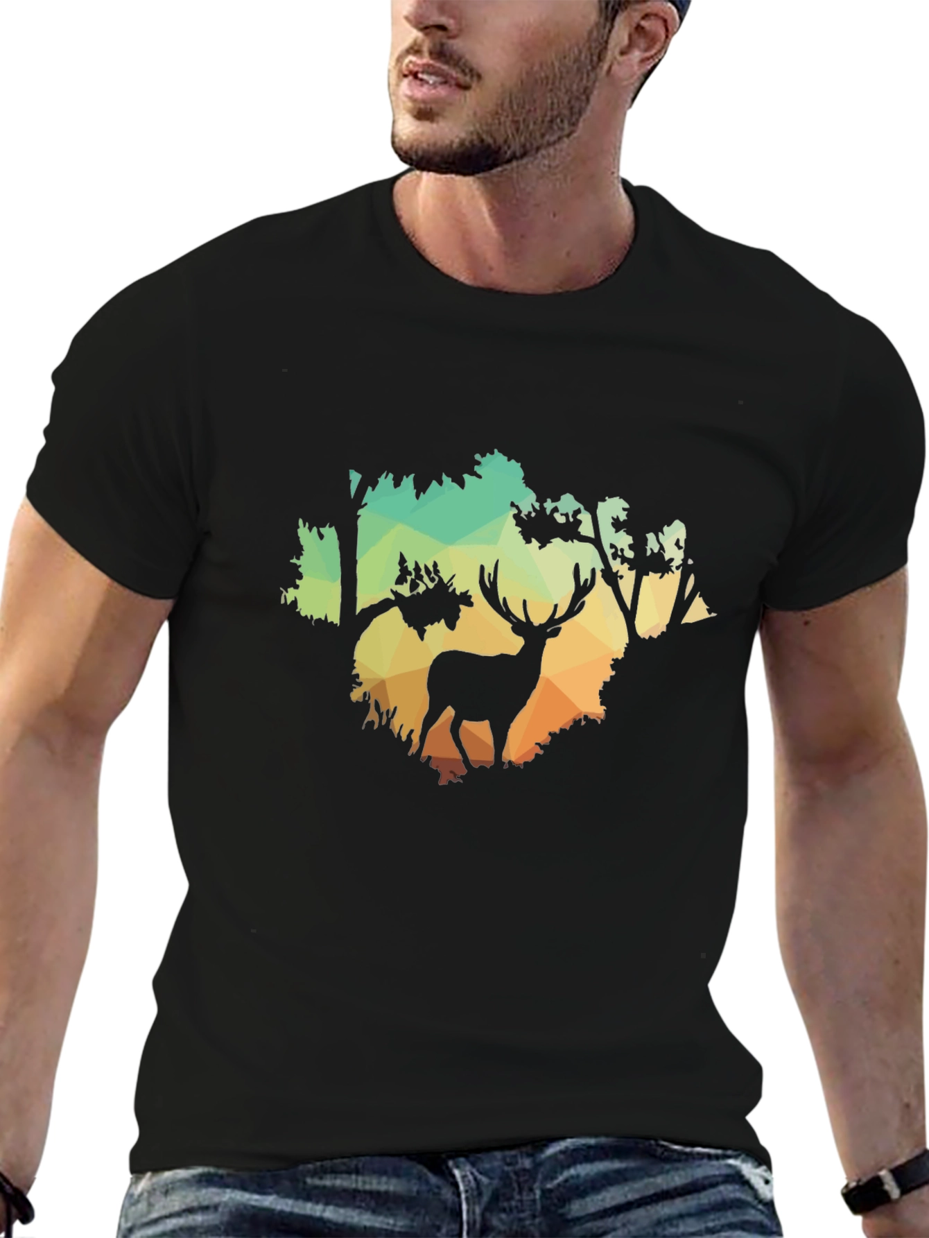 Deer Silhouette Graphic Tee