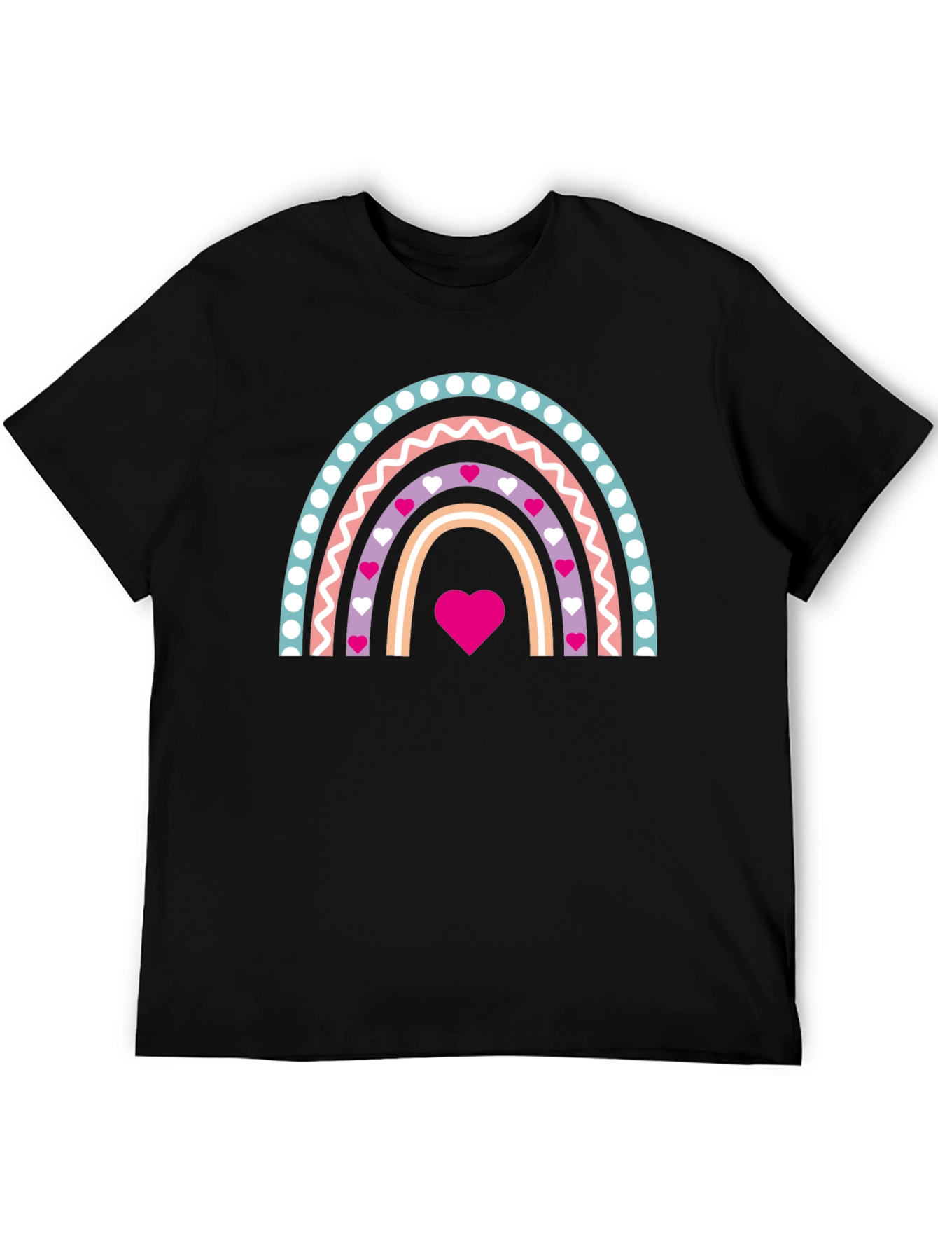 Heart Rainbow Graphic Tee - Love & Pride