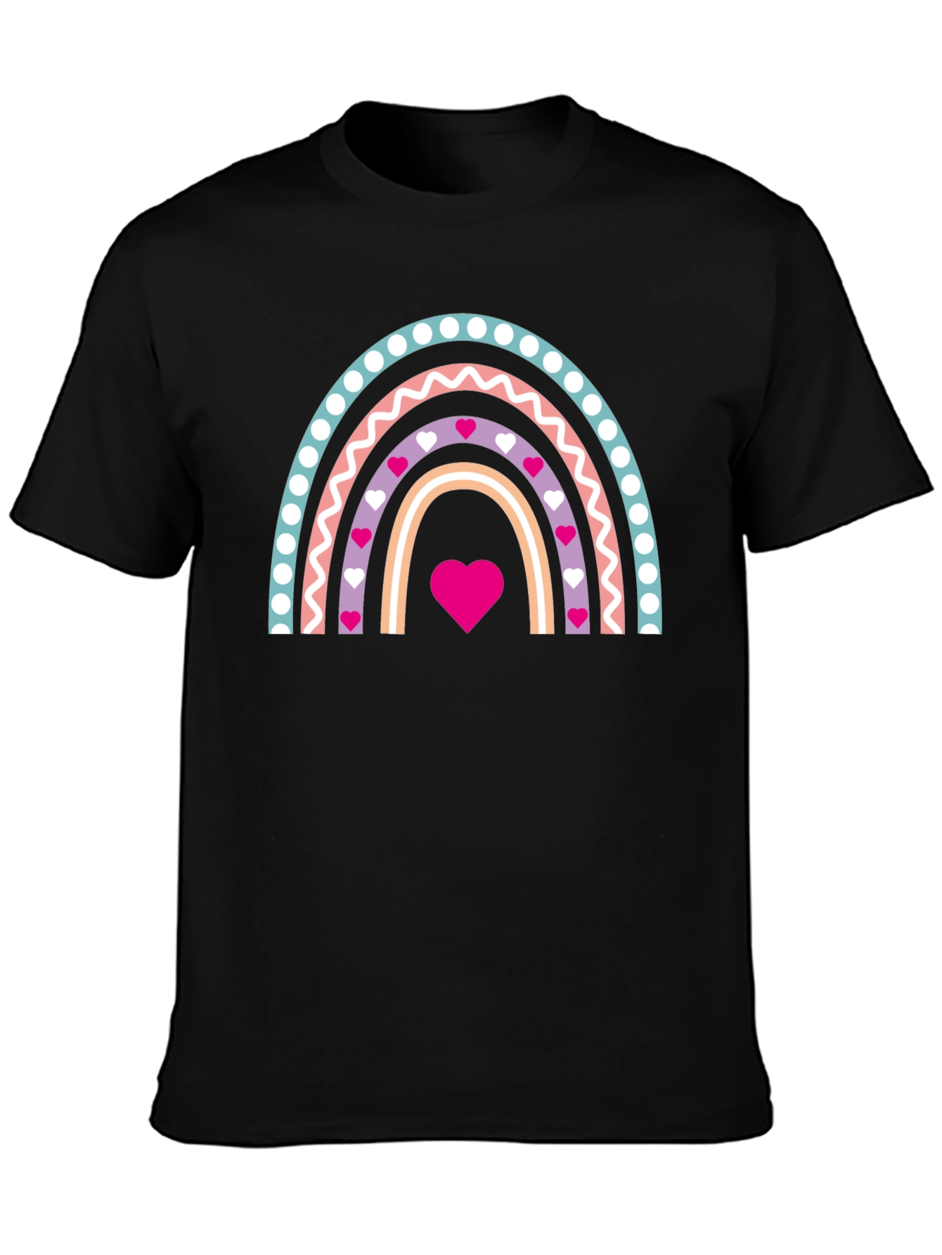 Heart Rainbow Graphic Tee - Love & Pride
