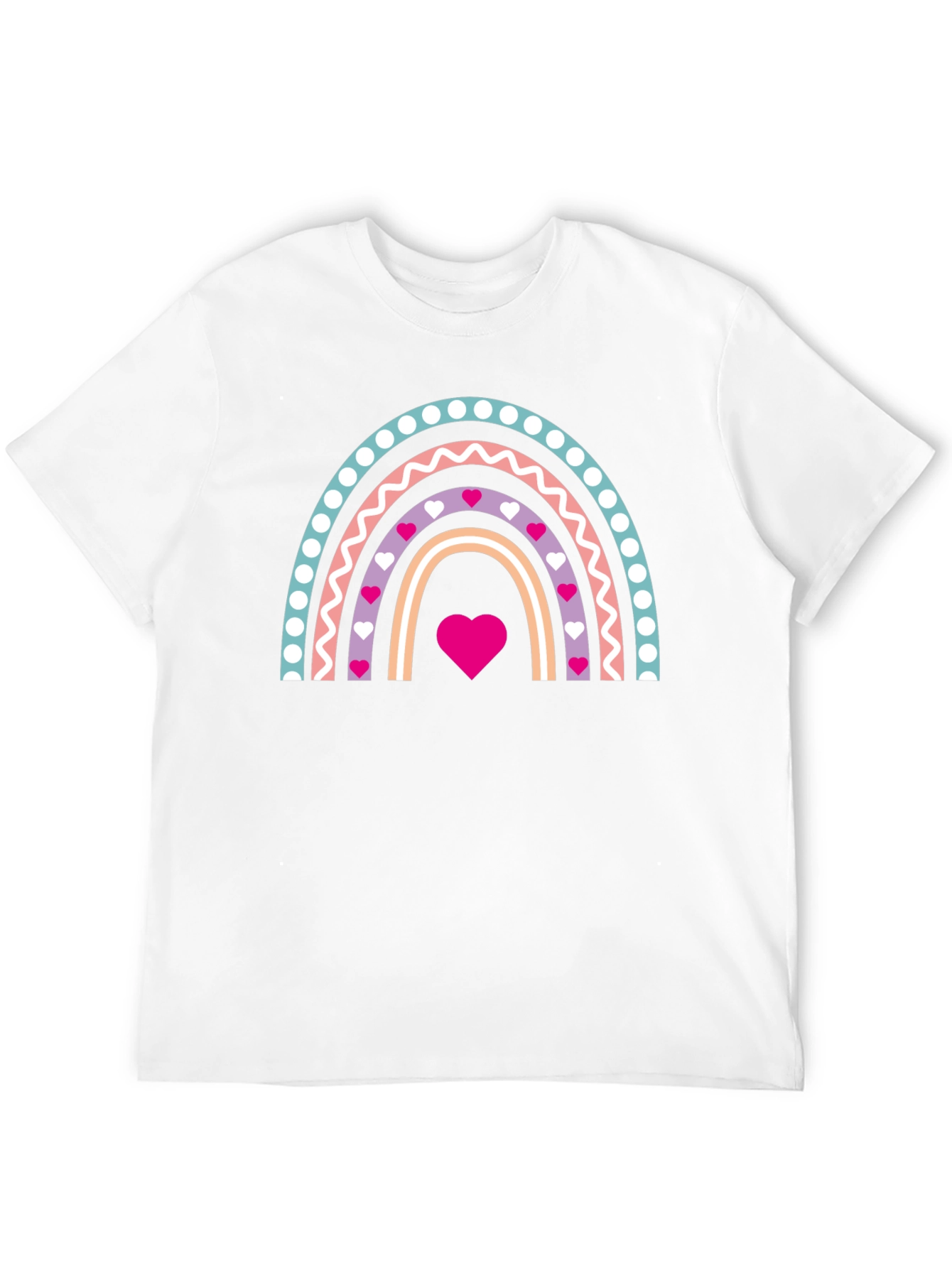 Heart Rainbow Graphic Tee - Love & Pride