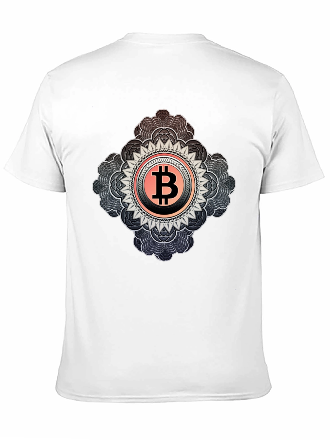 Bitcoin Mandala Graphic Tee - Crypto Inspired Fashion