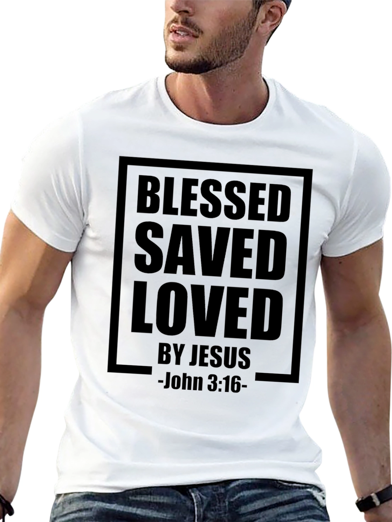 Blessed Saved Loved by Jesus T-Shirt