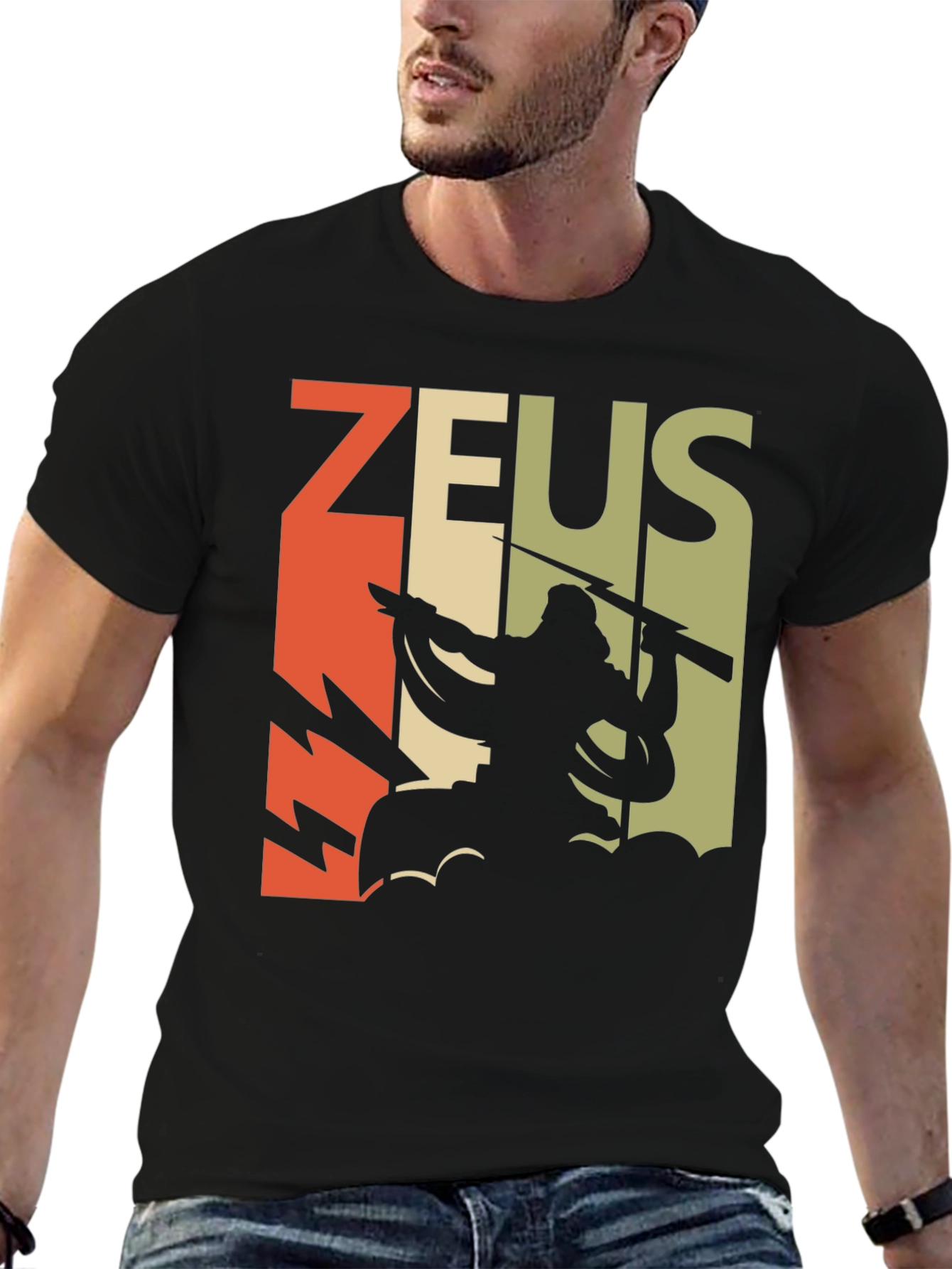 Zeus Graphic T-Shirt - God of Thunder Design
