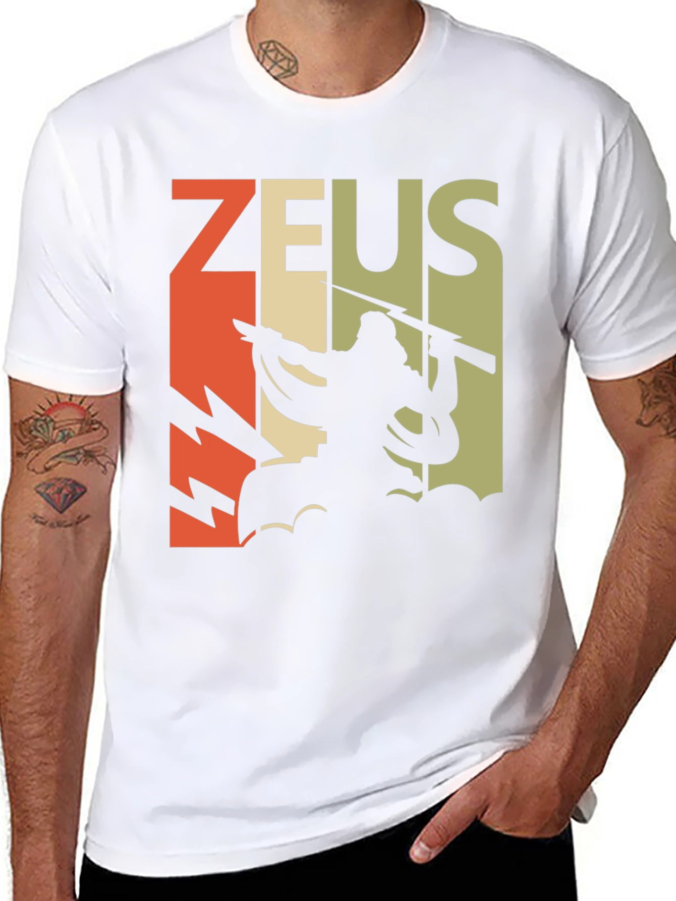 Zeus Graphic T-Shirt - God of Thunder Design