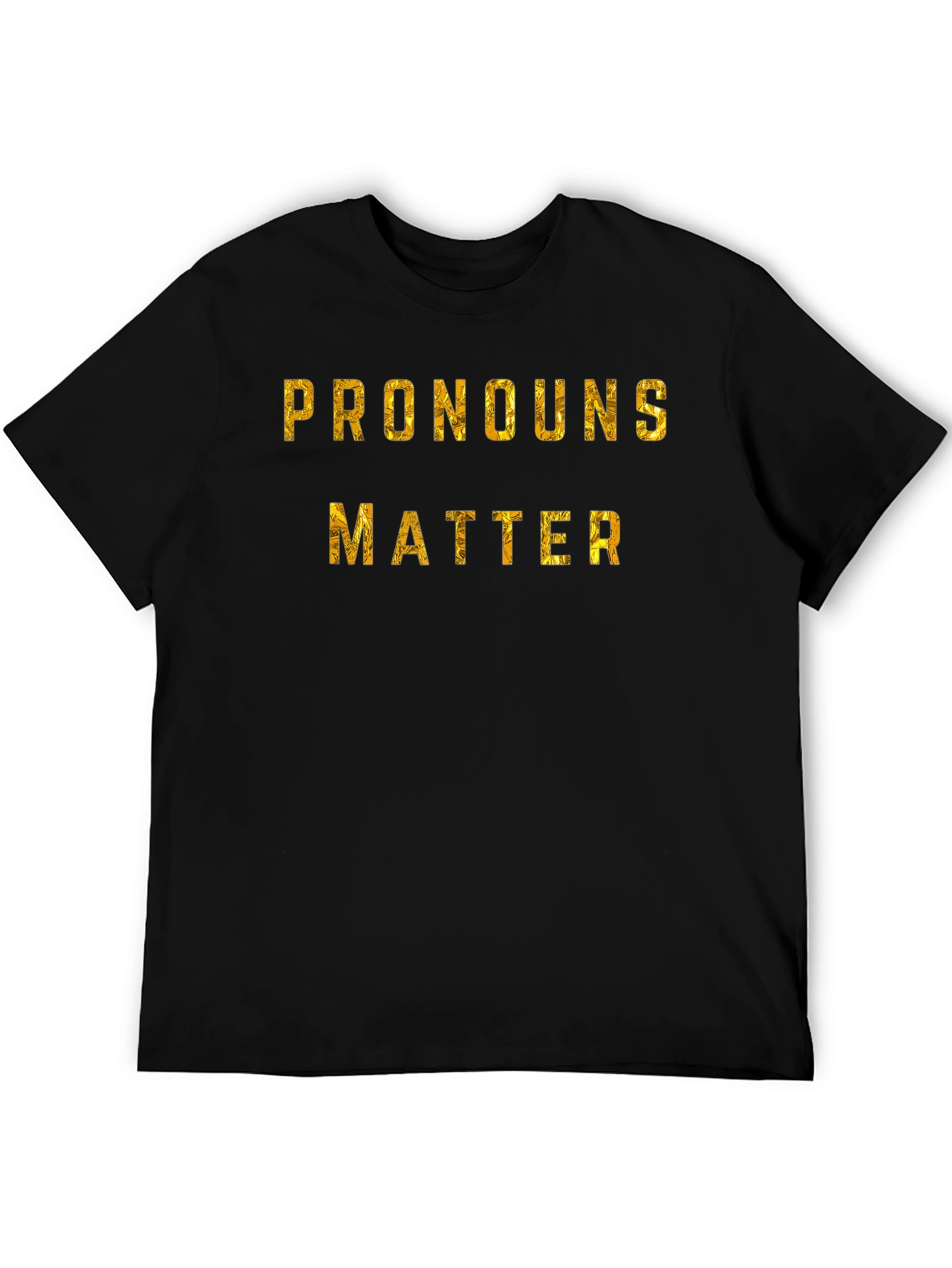 Pronouns Matter Graphic Tee - Black