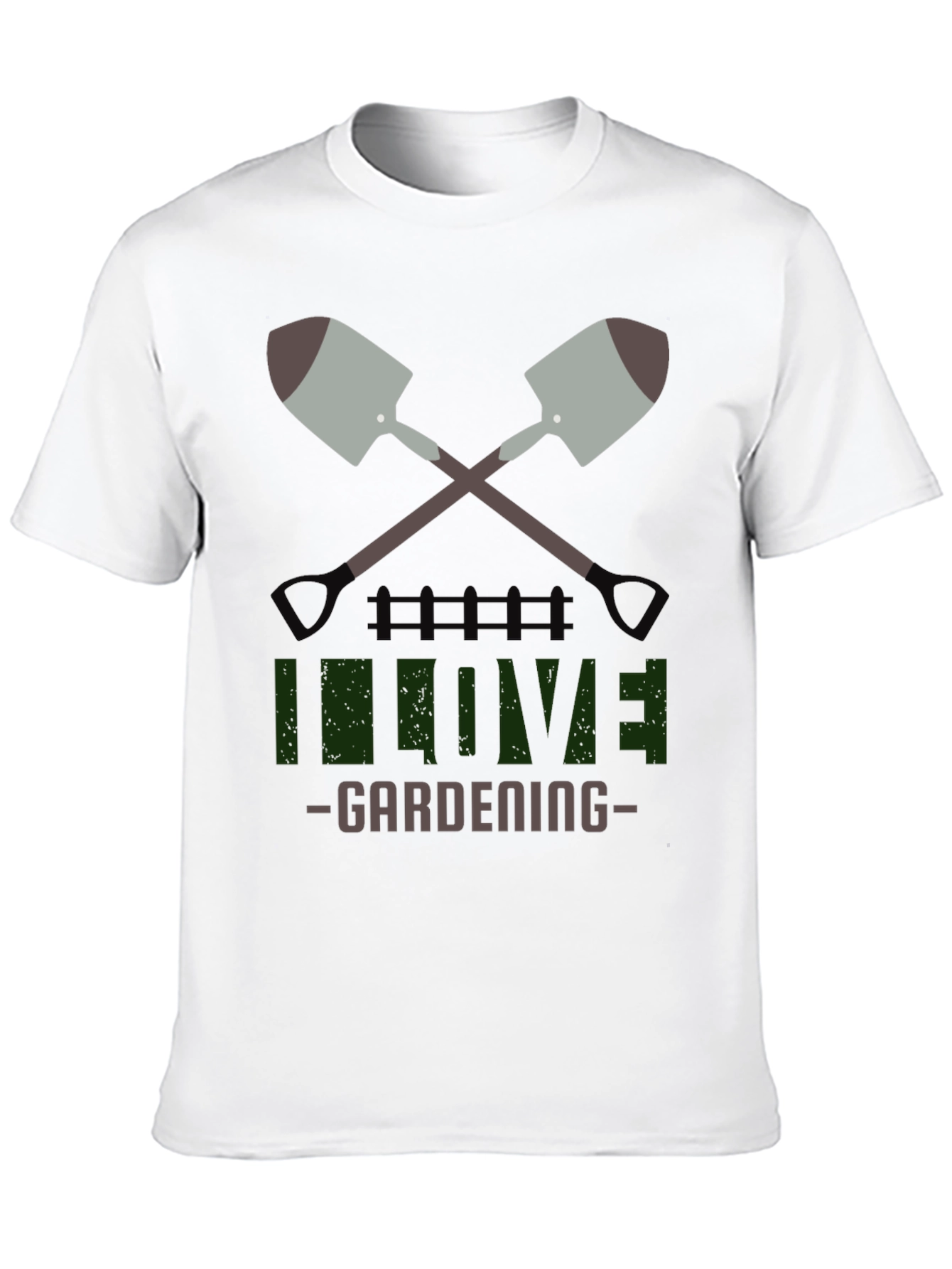 I Love Gardening Black T-Shirt