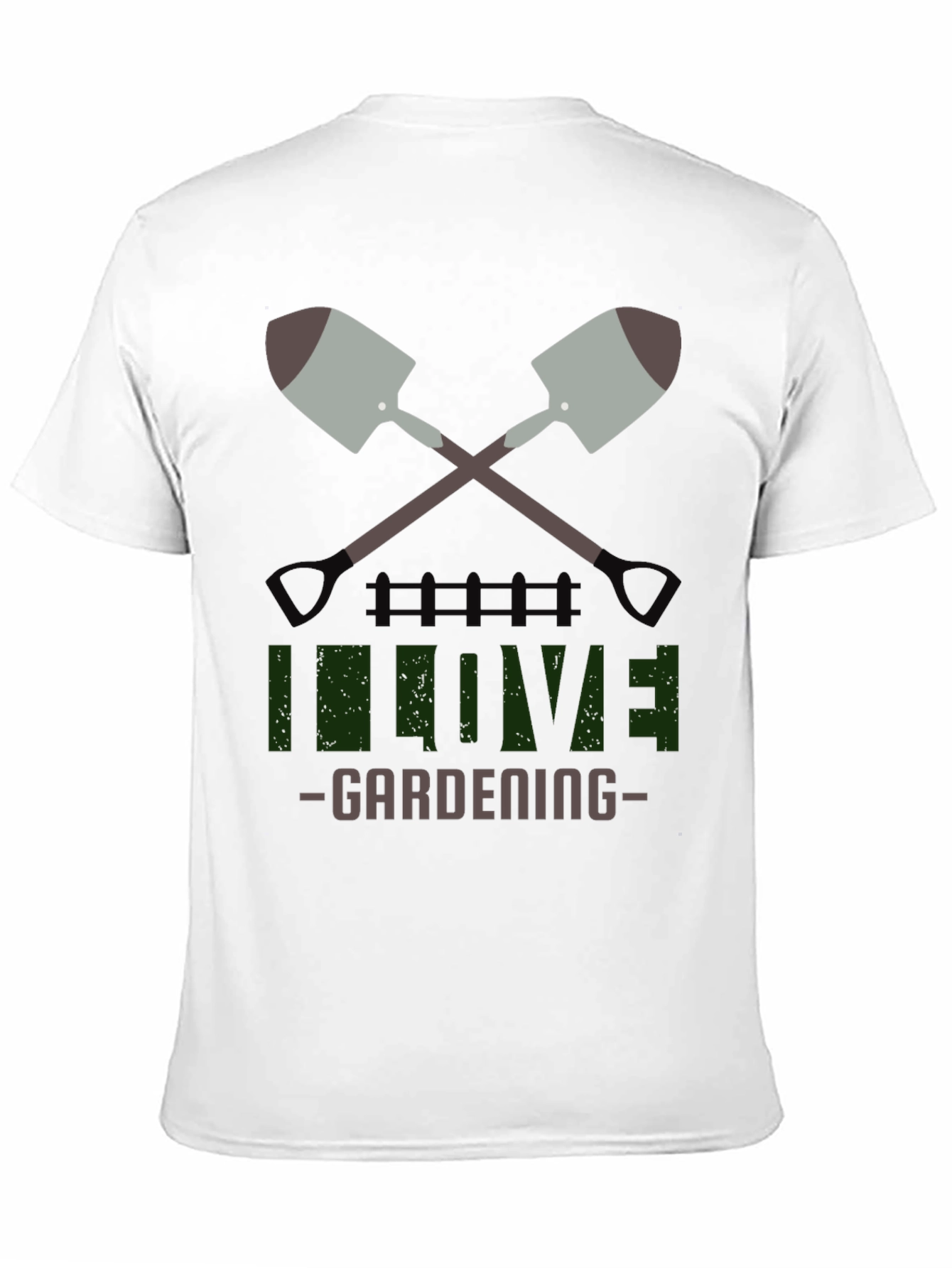 I Love Gardening Black T-Shirt