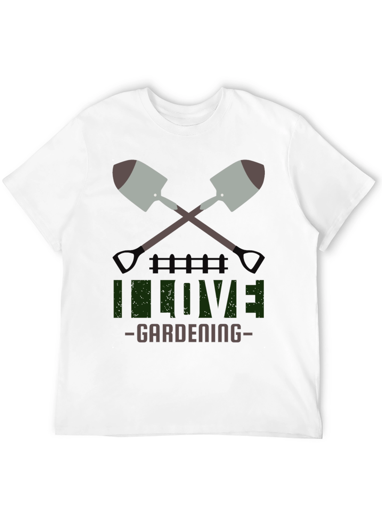 I Love Gardening Black T-Shirt