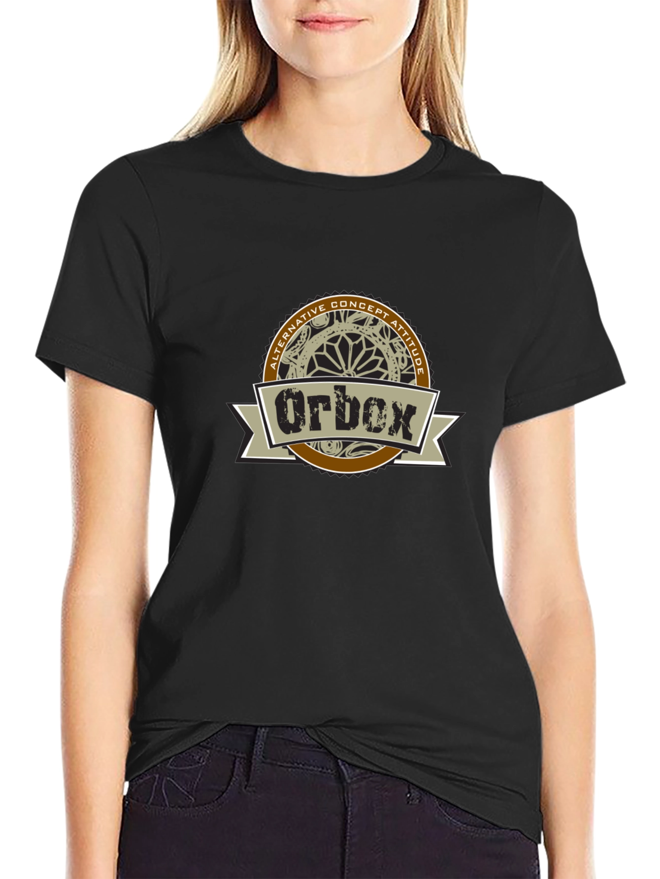 Orbox Alternative Concept Attitude Graphic T-Shirt