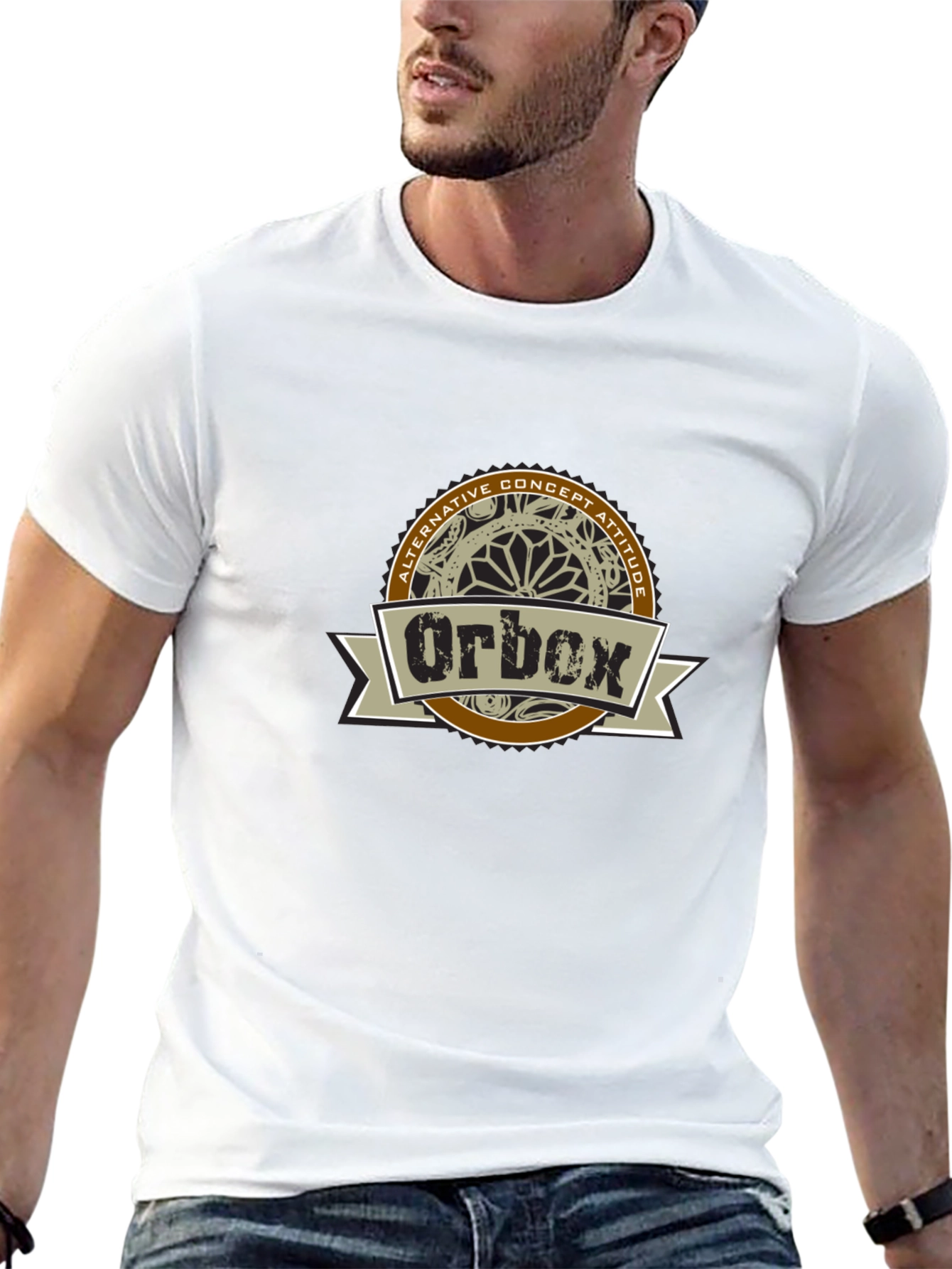 Orbox Alternative Concept Attitude Graphic T-Shirt
