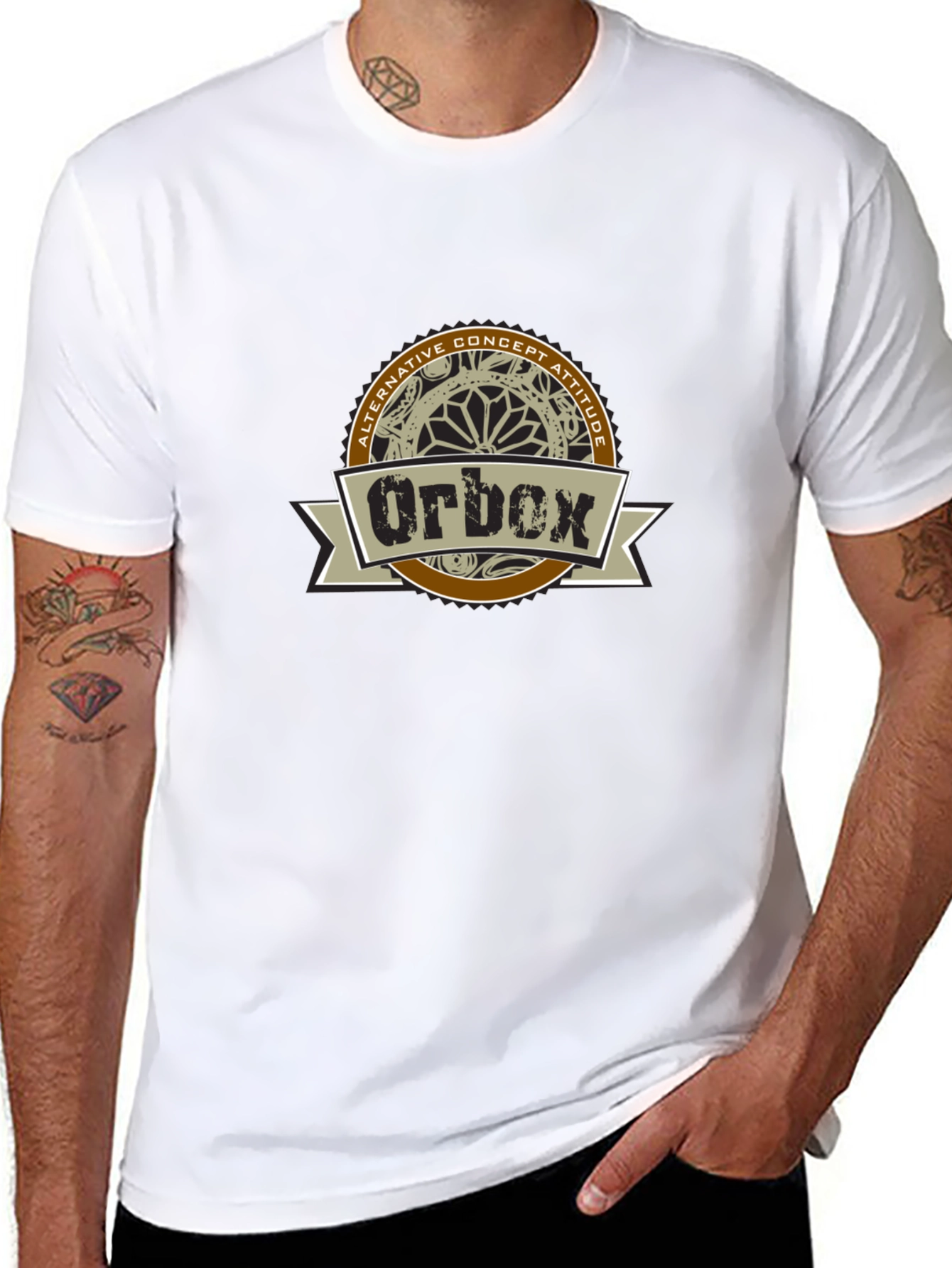 Orbox Alternative Concept Attitude Graphic T-Shirt
